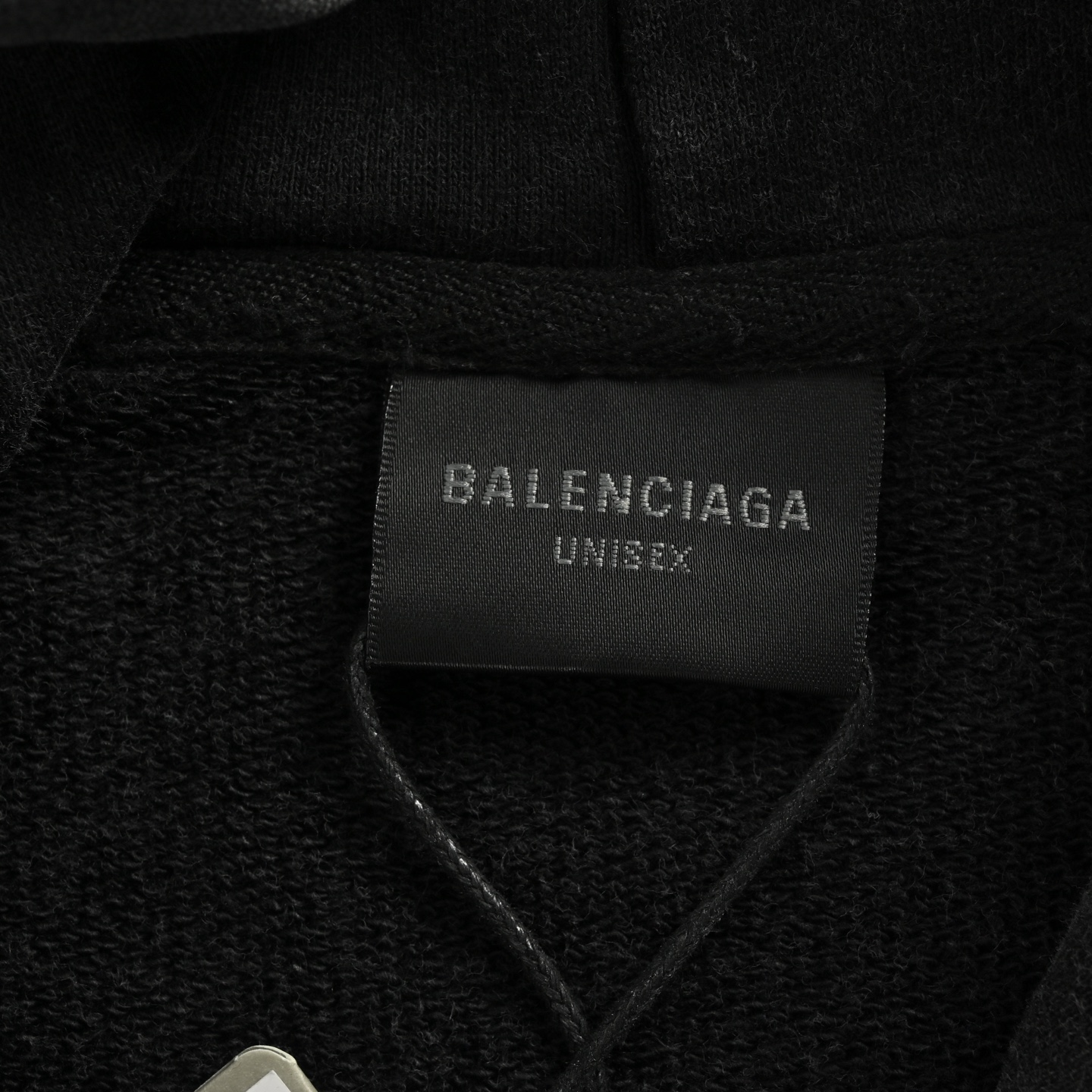 Balenciaga & Puma 联名款水洗连帽卫衣 洗水黑