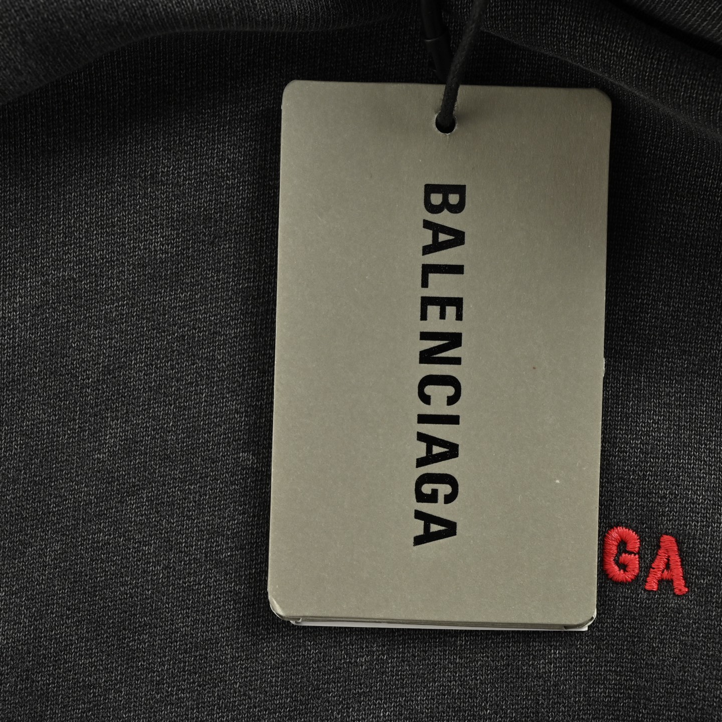 Balenciaga & Puma 联名款水洗连帽卫衣 洗水黑