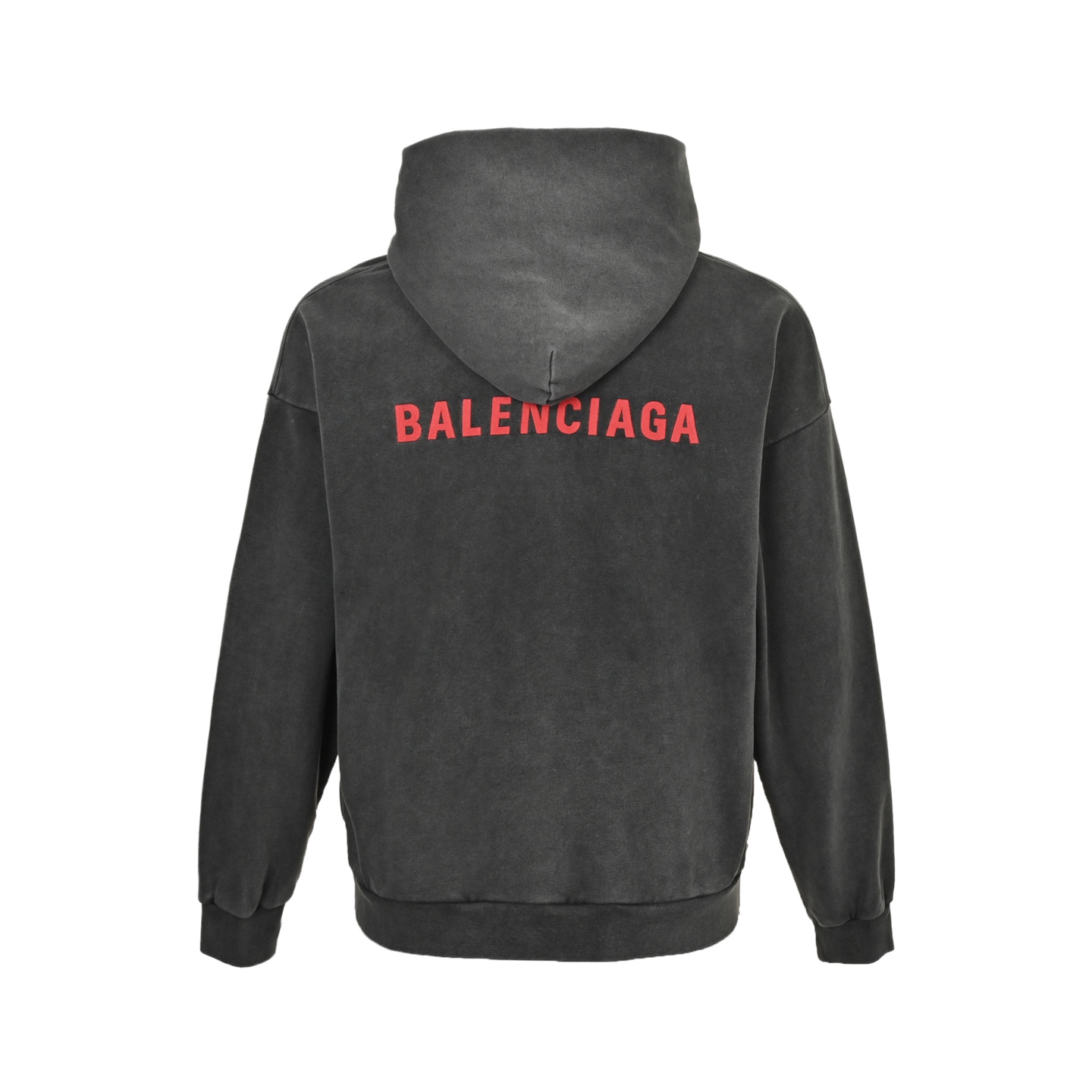 Balenciaga/巴黎世家 25Fw 前后刺绣水洗连帽卫衣洗水黑