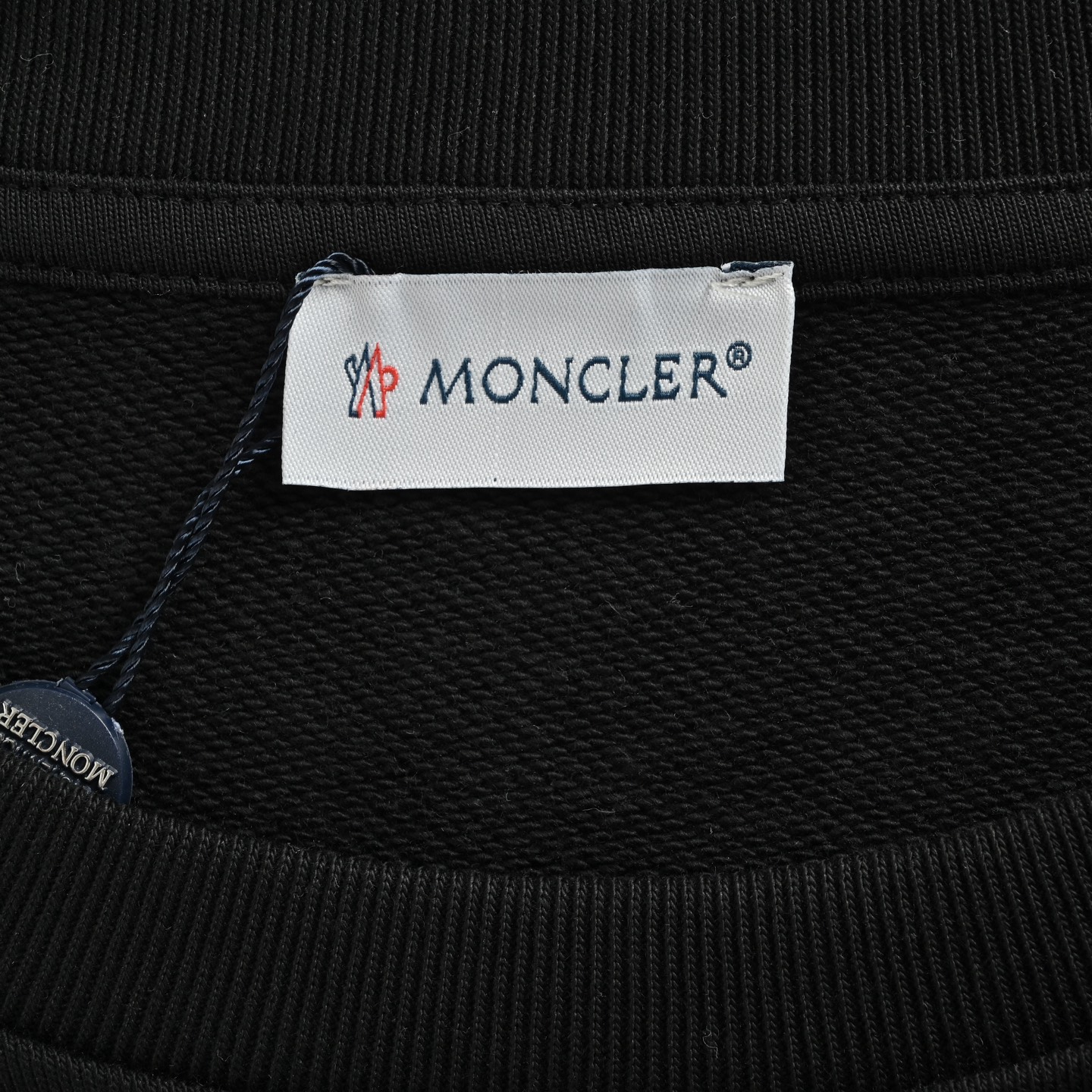 Moncler/蒙口 小怪兽植毛绣花徽章圆领卫衣