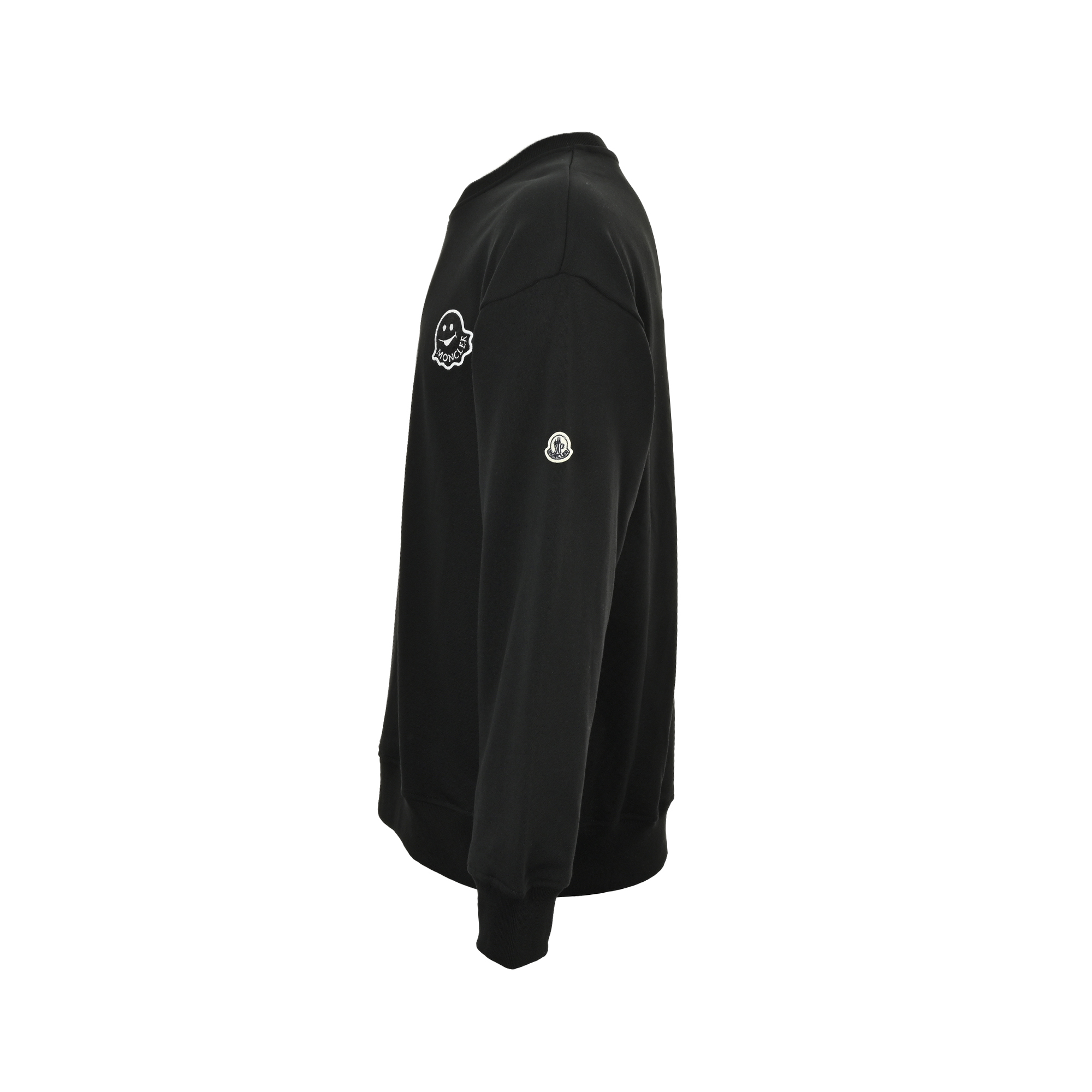 Moncler/蒙口 小怪兽植毛绣花徽章圆领卫衣