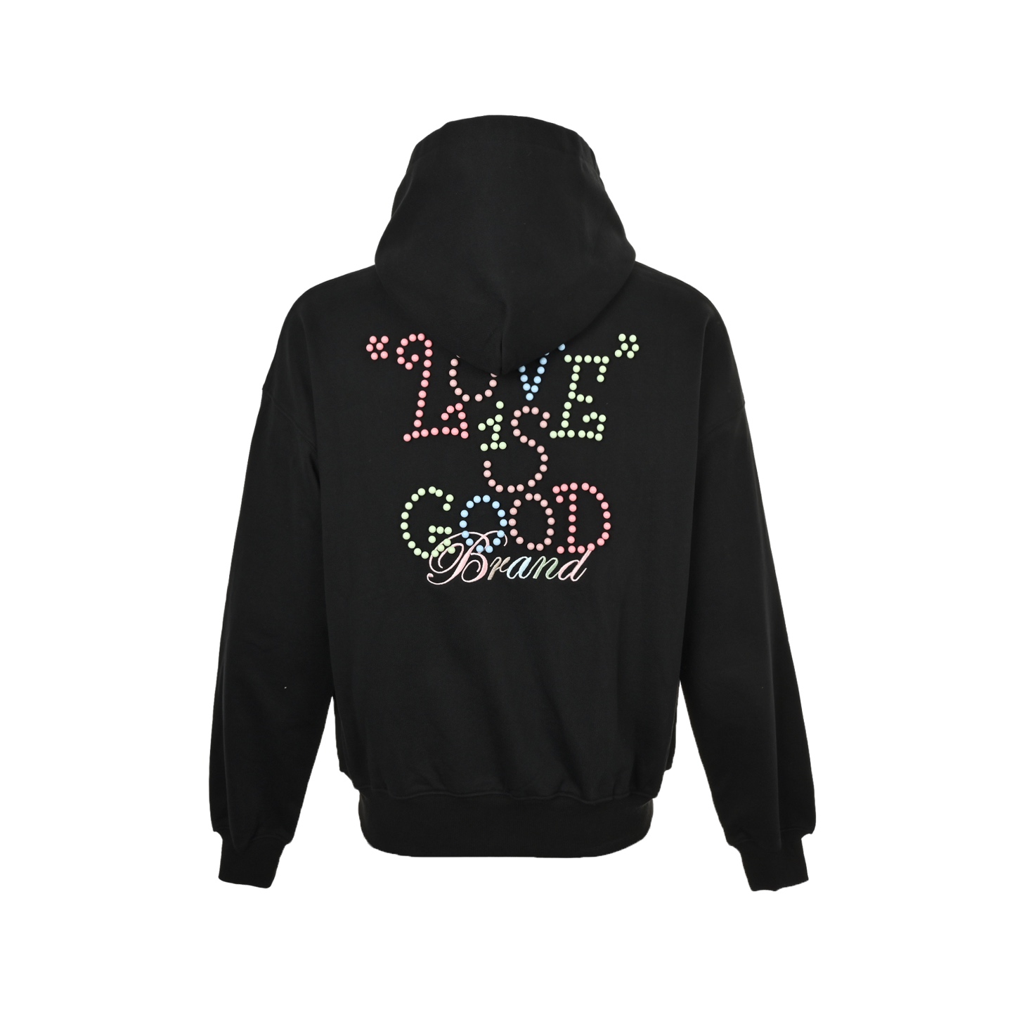 GOODBRAND 限定马卡龙彩色珍珠字母连帽卫衣