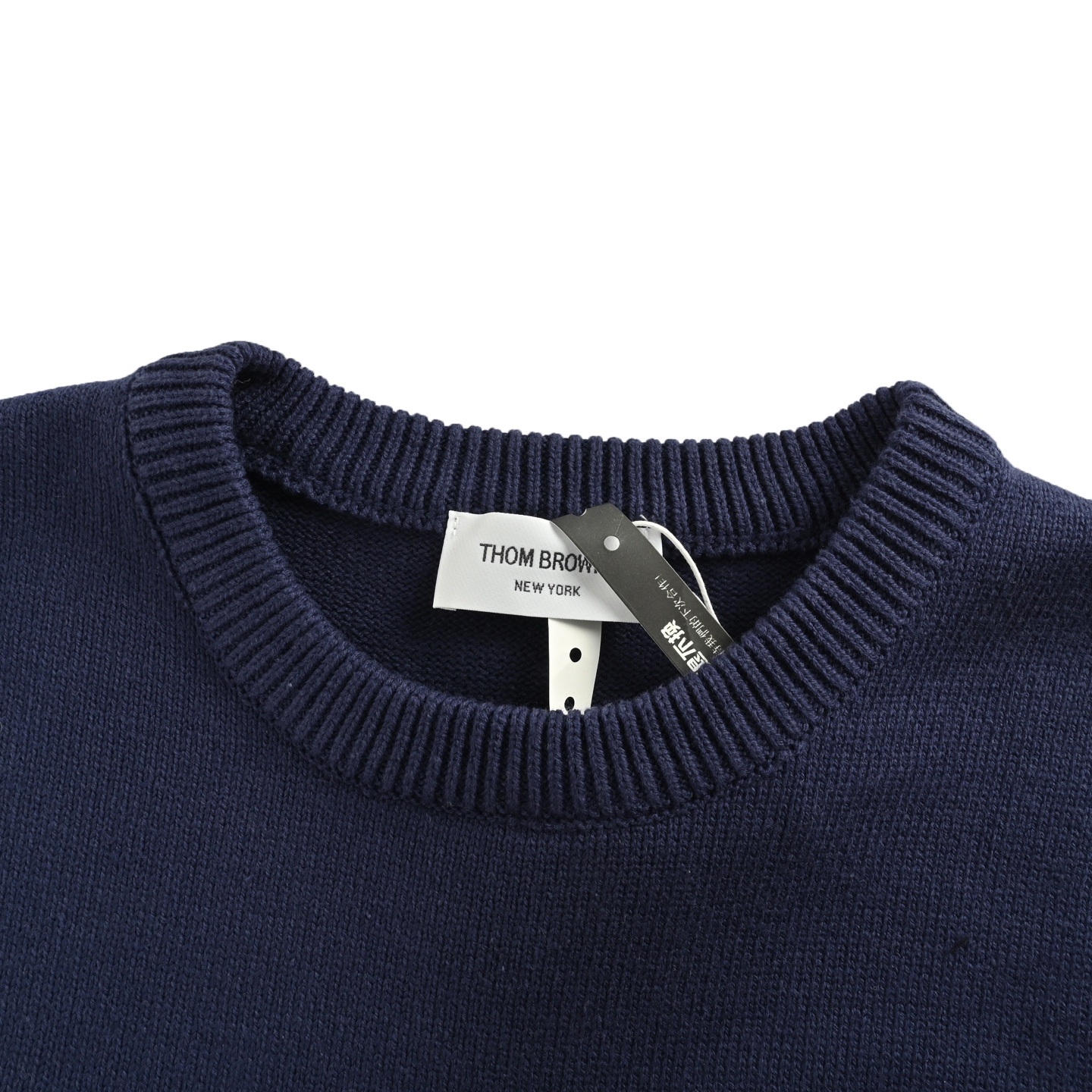 Thom Browne/汤姆布朗 色织四杠圆领毛衣 Thom Browne/汤姆布朗 色织四杠圆领毛衣