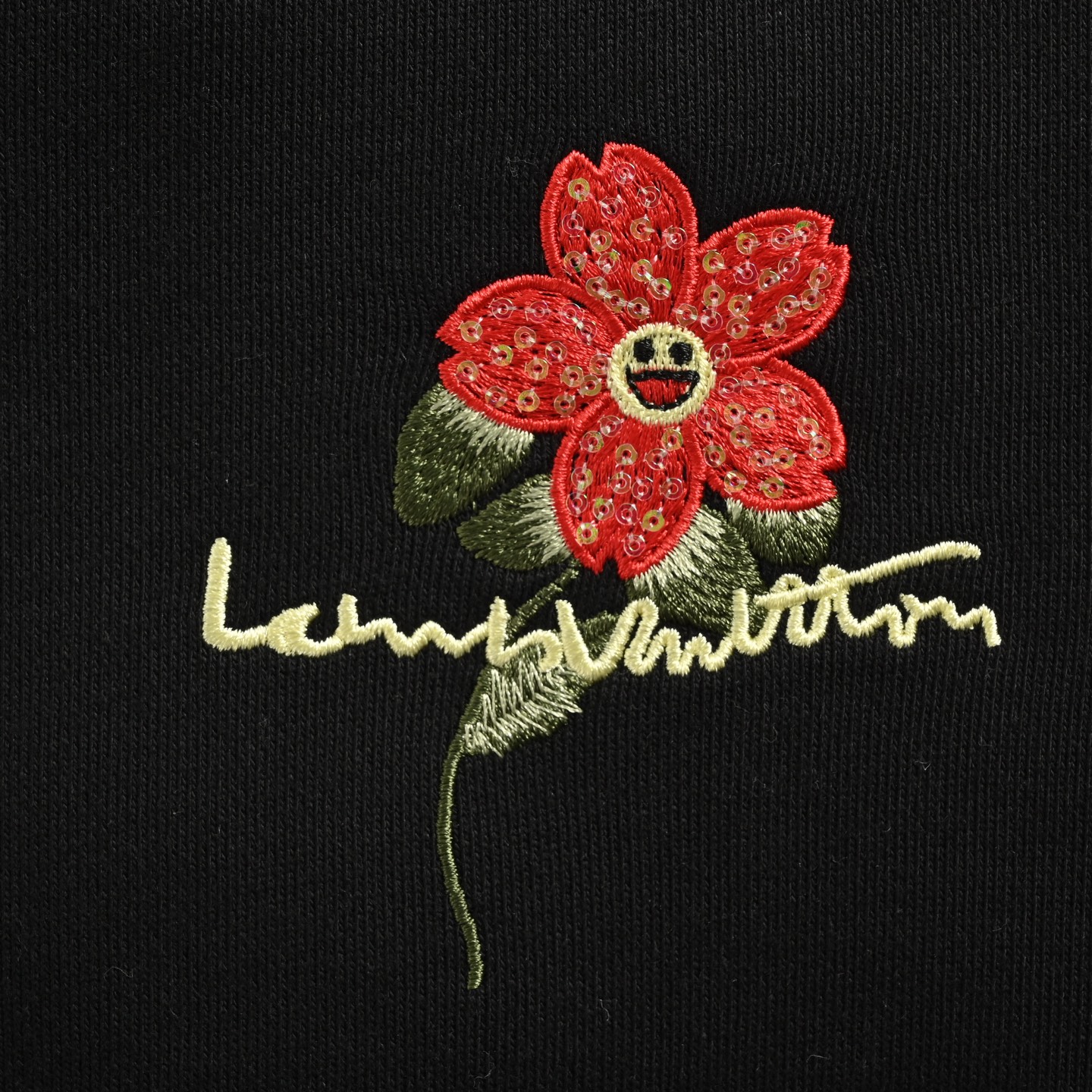 Louis Vuitton/路易威登 25Fw 向阳花卉刺绣圆领卫衣 Louis Vuitton/路易威登 25Fw 向阳花卉刺绣圆领卫衣