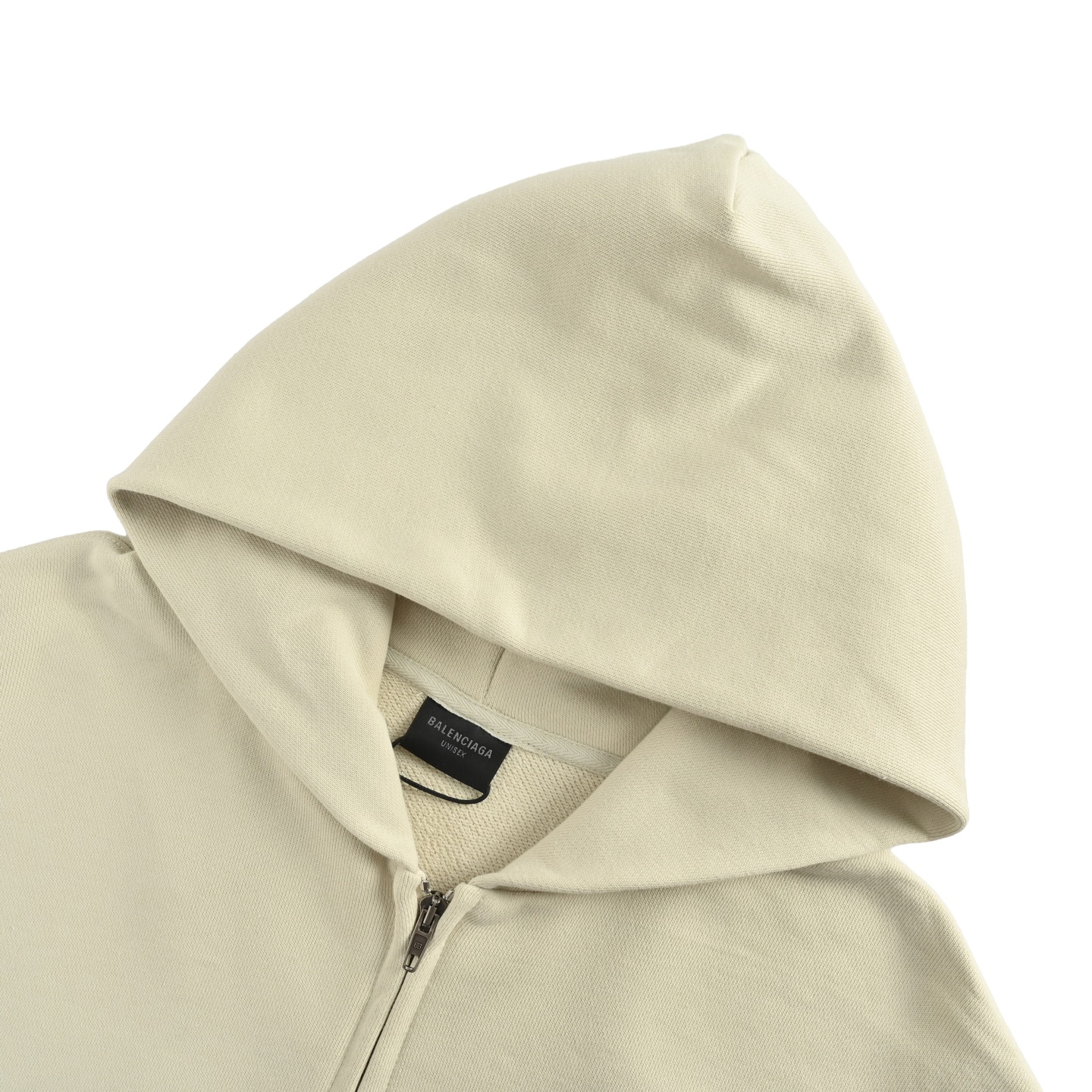 Balenciaga/巴黎世家 迈阿密限定刺绣字母拉链连帽外套 灰白