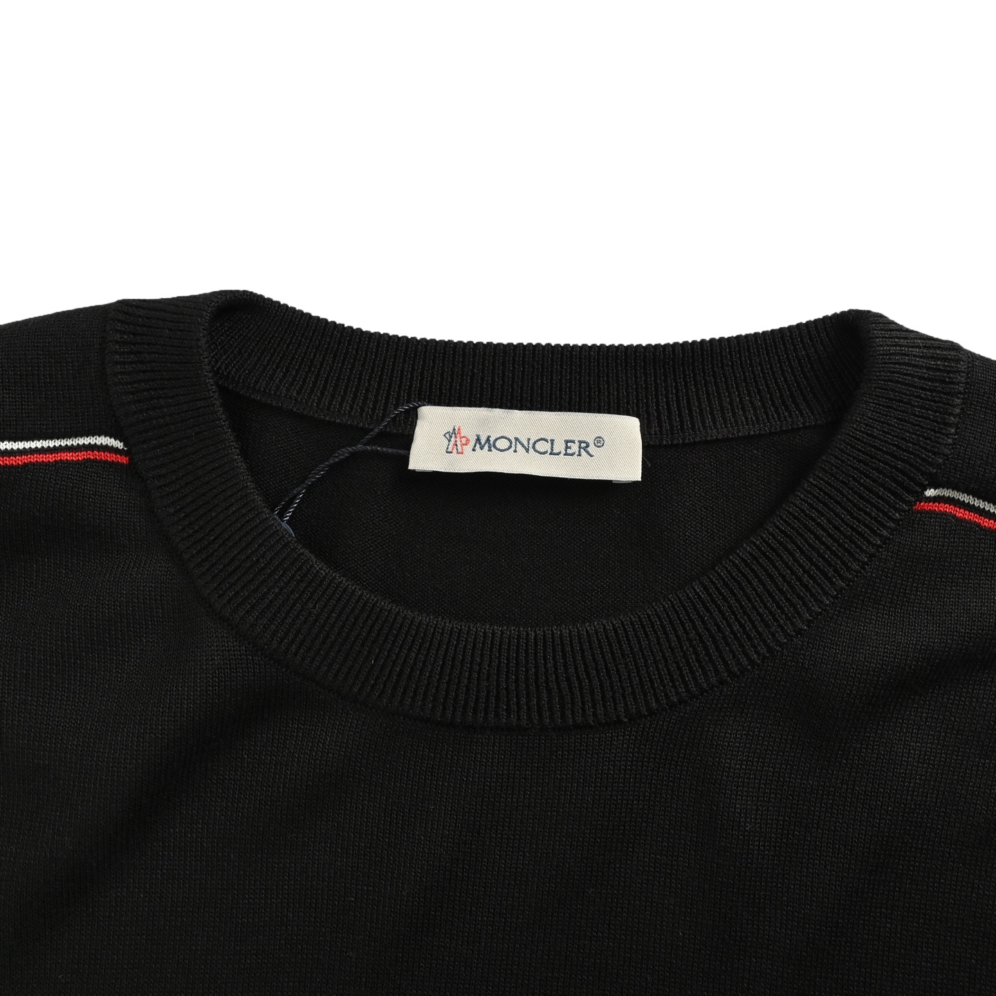 Moncler/蒙口 肩膀条纹桑蚕丝针织毛衣