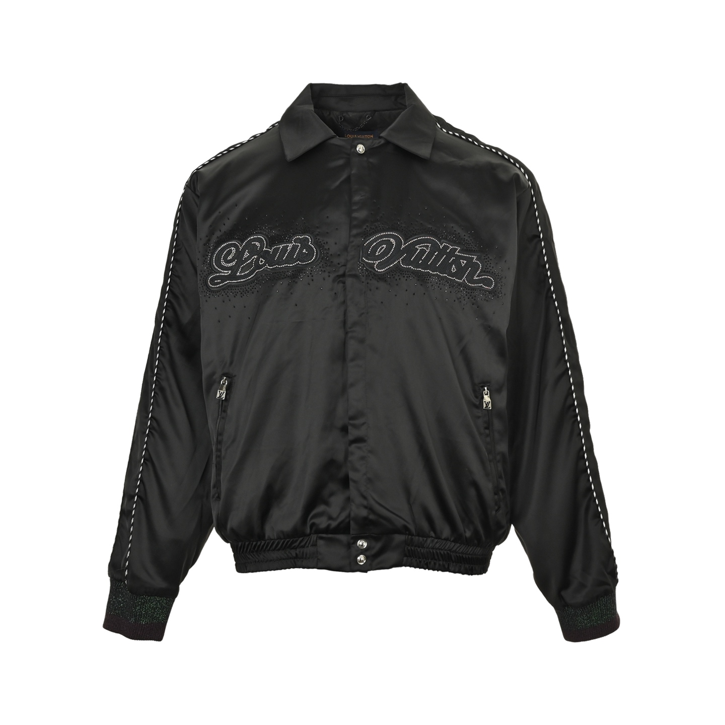 Louis Vuitton/路易威登 横须贺醋酸烫钻翻领轻薄棉服外套