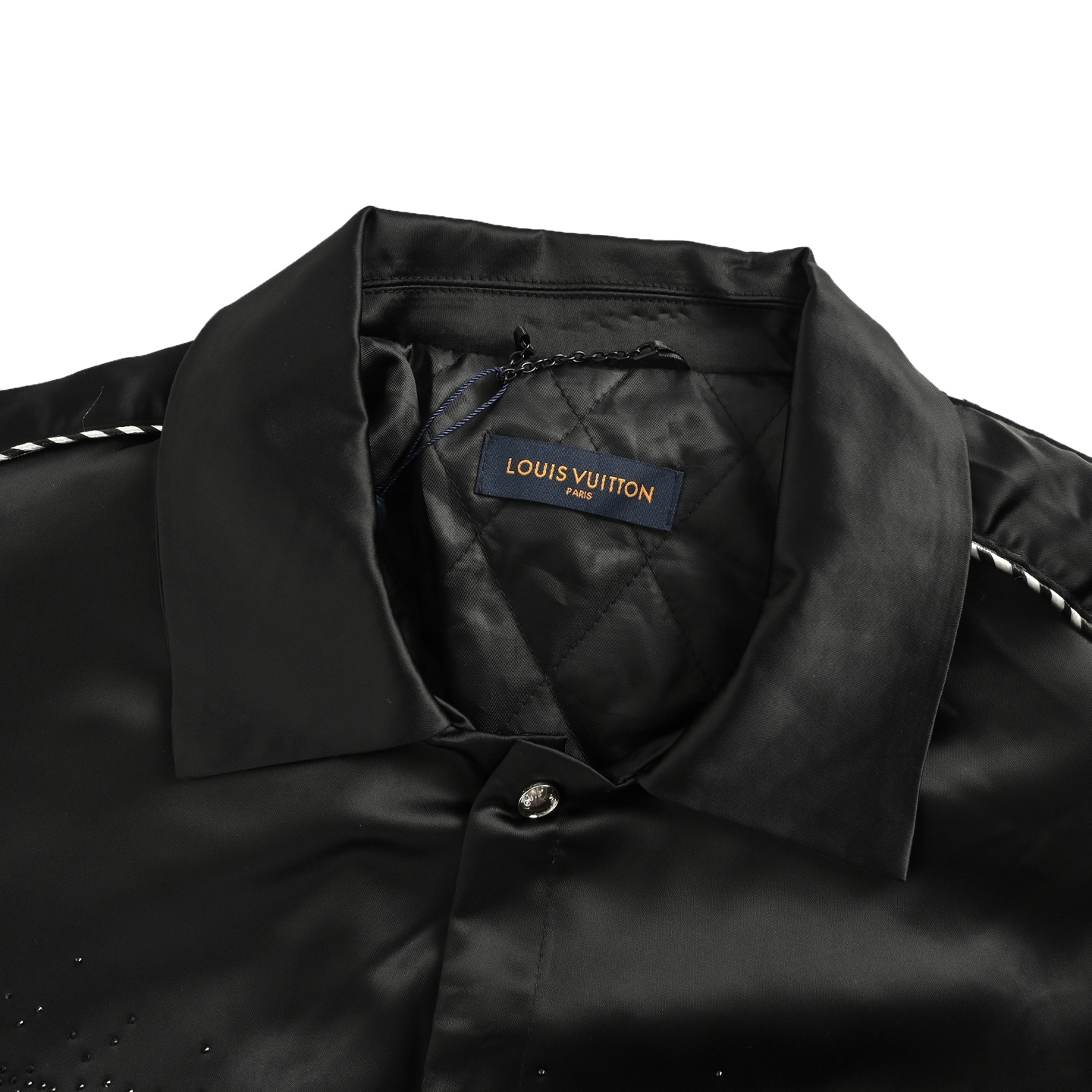 Louis Vuitton/路易威登 横须贺醋酸烫钻翻领轻薄棉服外套