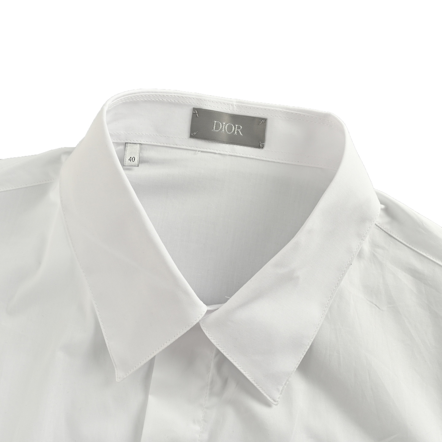 Dior/迪奥 方长标府绸翻领贴袋长袖衬衫 Dior/迪奥 方长标府绸翻领贴袋长袖衬衫