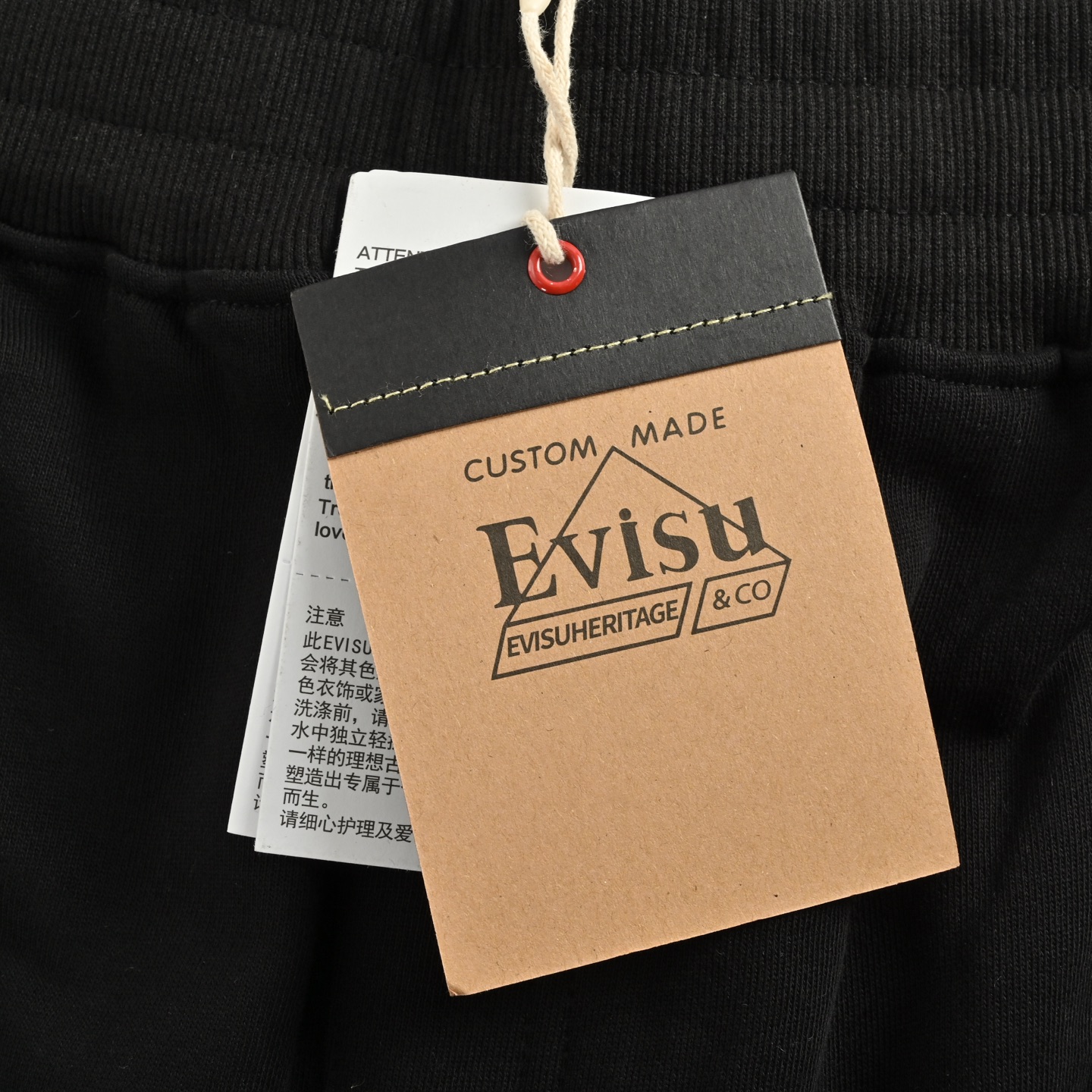 Evisu/福神 25Fw 锦鲤新花长裤 EVISU福神秋新款锦鲤与字母印花长裤男女休闲宽松束脚卫裤潮流