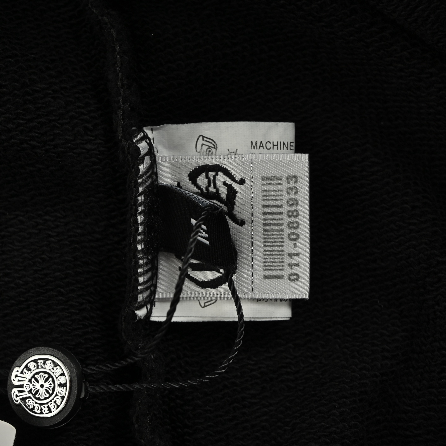 Chrome Hearts/克罗心 25Fw 后背贴布做旧水洗连帽卫衣