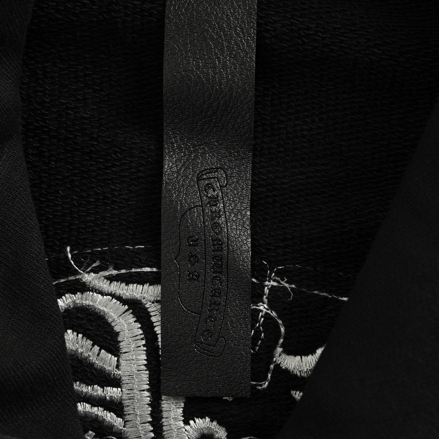 Chrome Hearts/克罗心 25Fw 后背贴布做旧水洗连帽卫衣