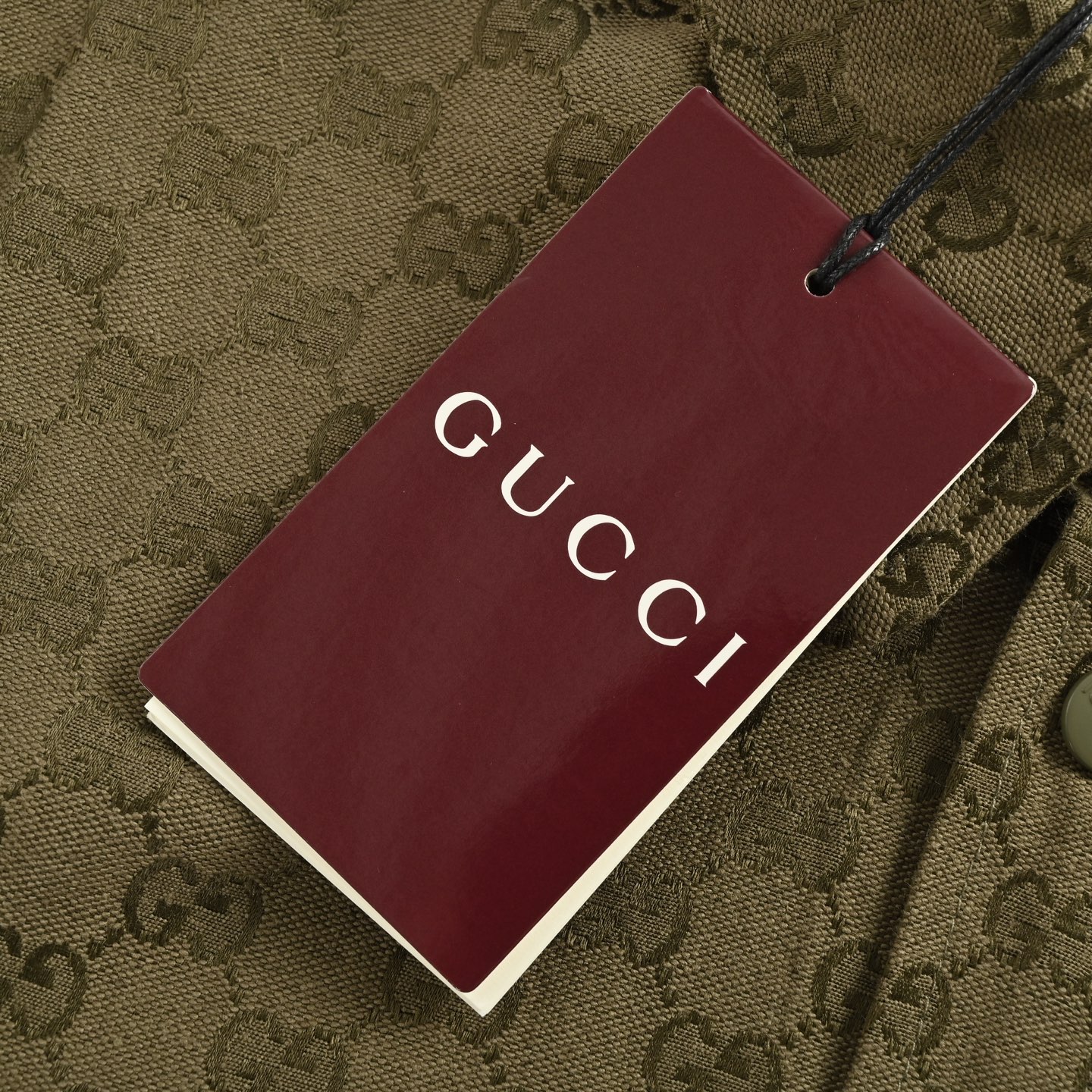 Gucci/古驰 纽扣对花双G满印提花立领衬衫外套