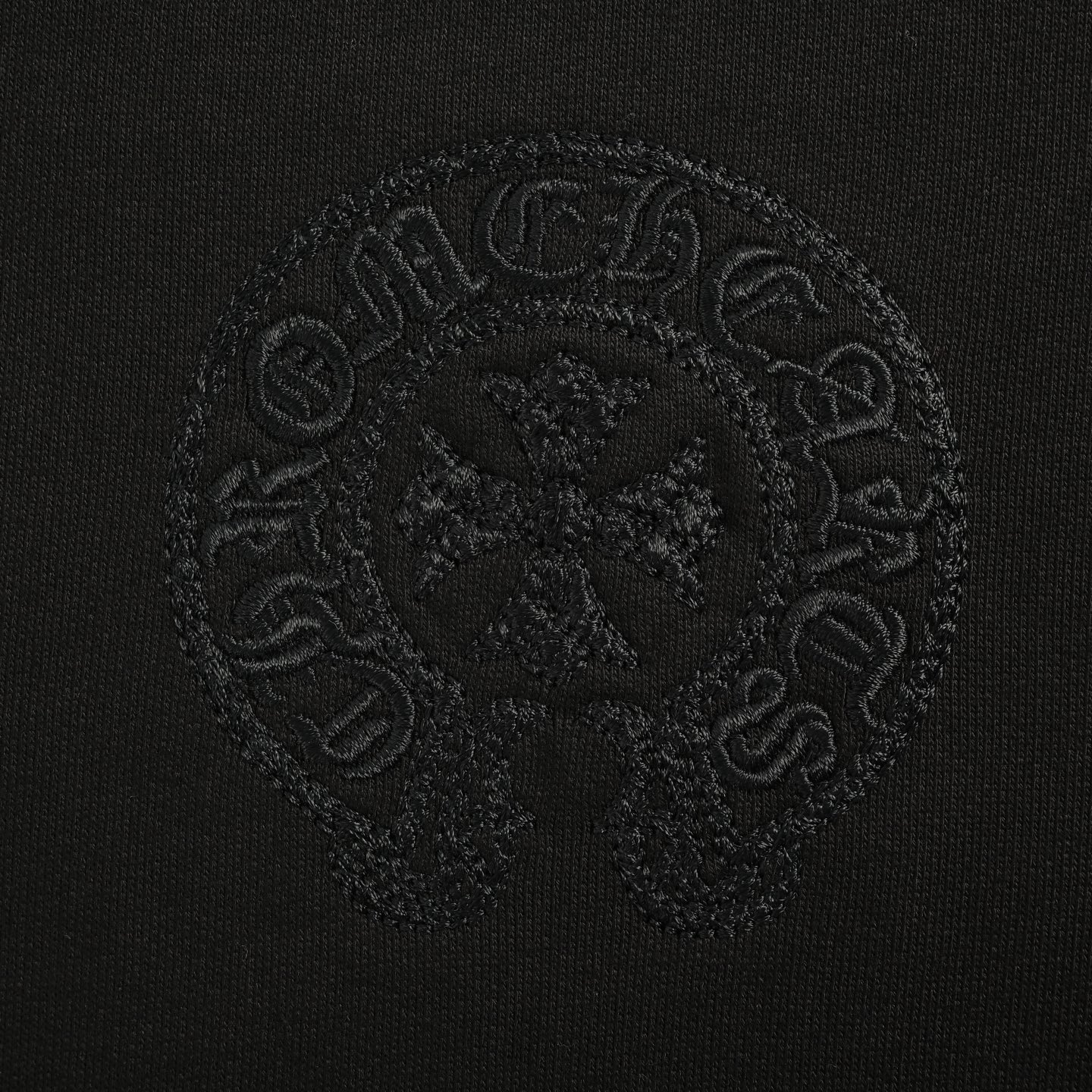 Chrome Hearts/克罗心 25Fw 暗纹编织刺绣圆领卫衣