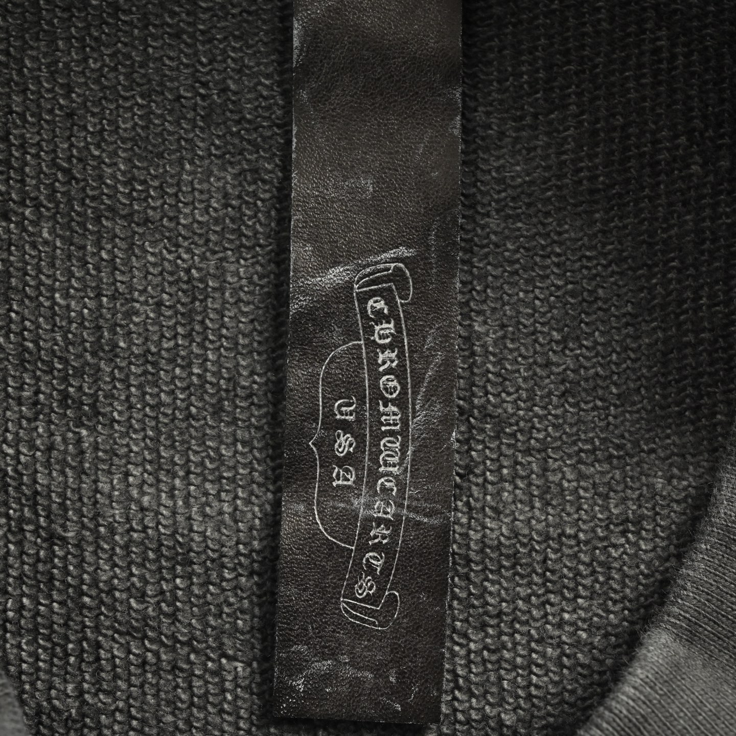Chrome Hearts/克罗心 25Fw 烫钻字母logo水洗圆领卫衣