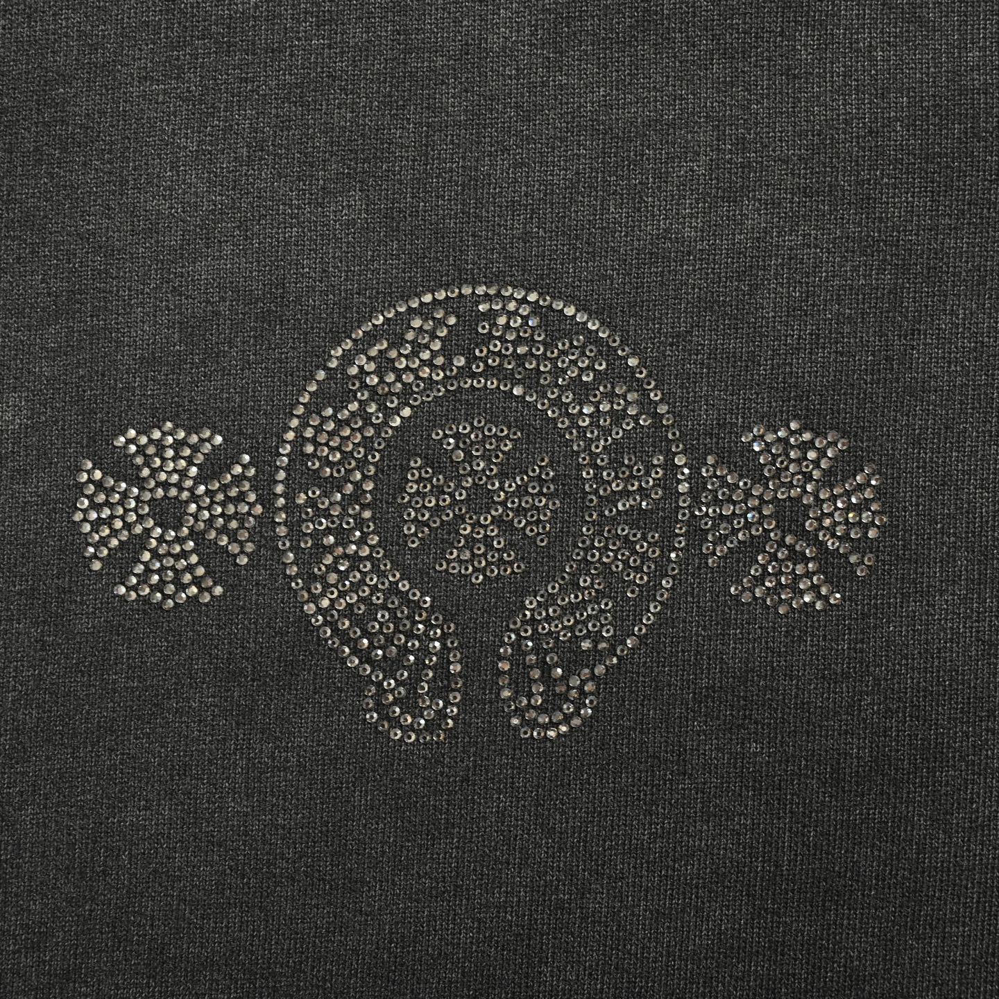 Chrome Hearts/克罗心 25Fw 烫钻字母logo水洗圆领卫衣