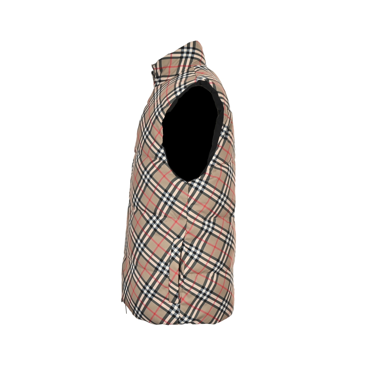 Burberry/巴宝莉 25Fw 斜格纹双面穿羽绒马甲