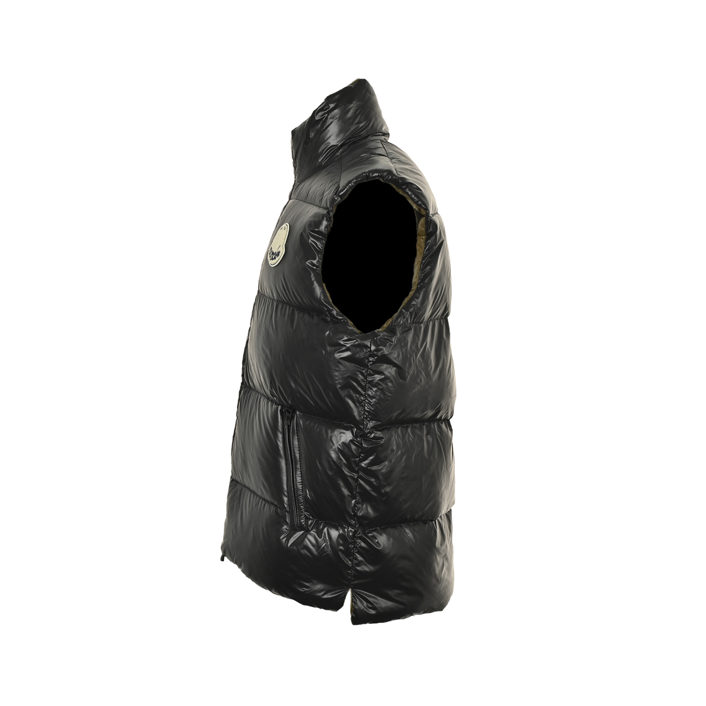 Moncler/蒙口 毛巾绣logo拼色格子马甲