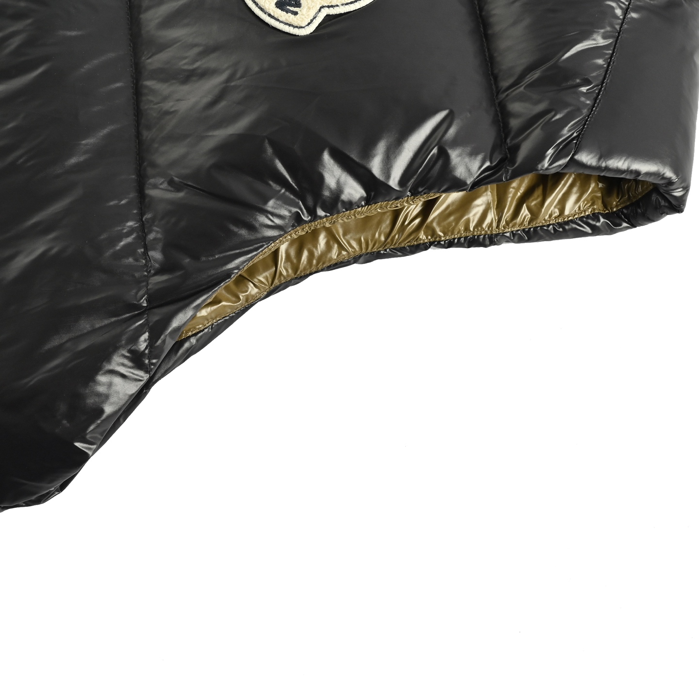 Moncler/蒙口 毛巾绣logo拼色格子马甲