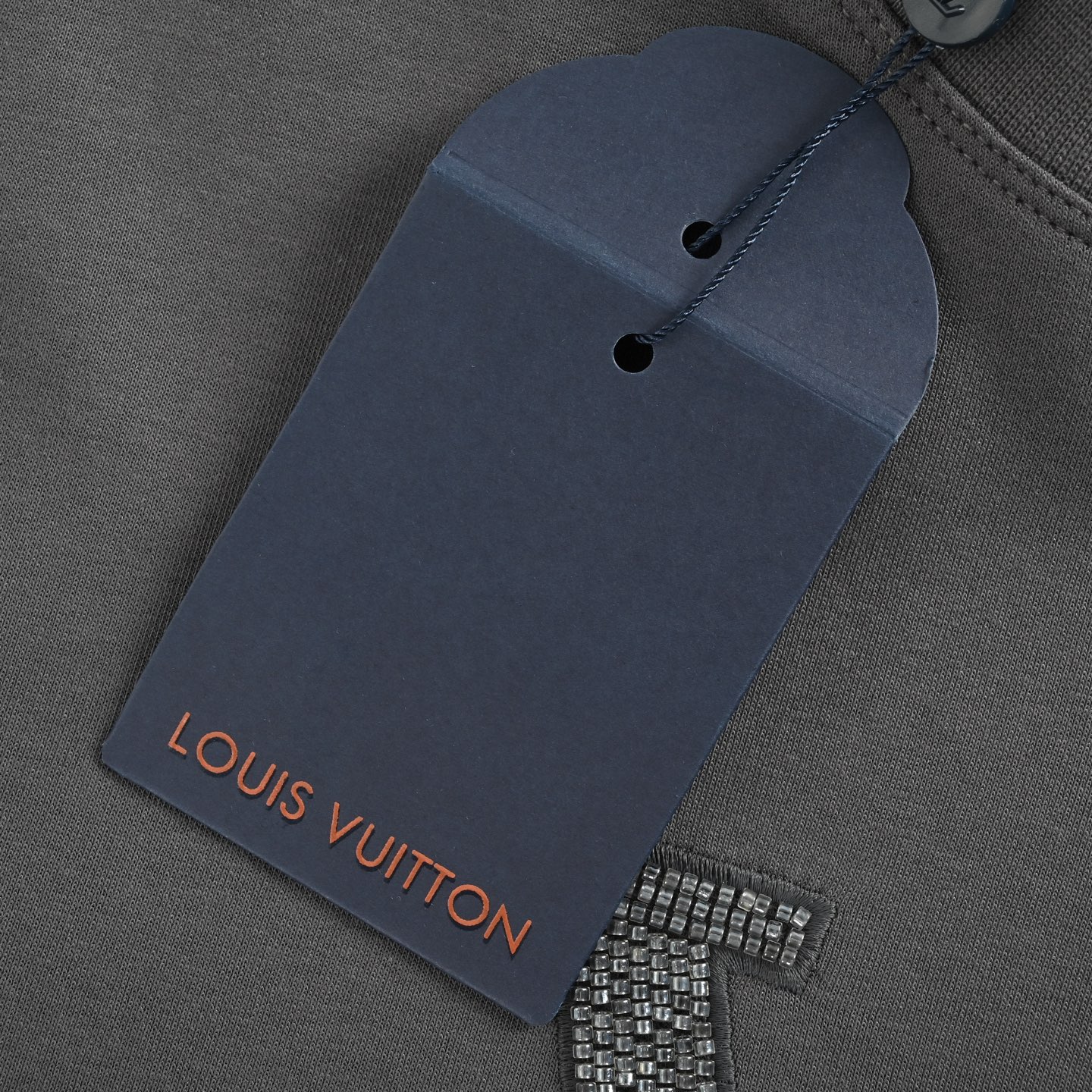 Louis Vuitton/路易威登 25Fw 大logo串珠刺绣长袖T恤