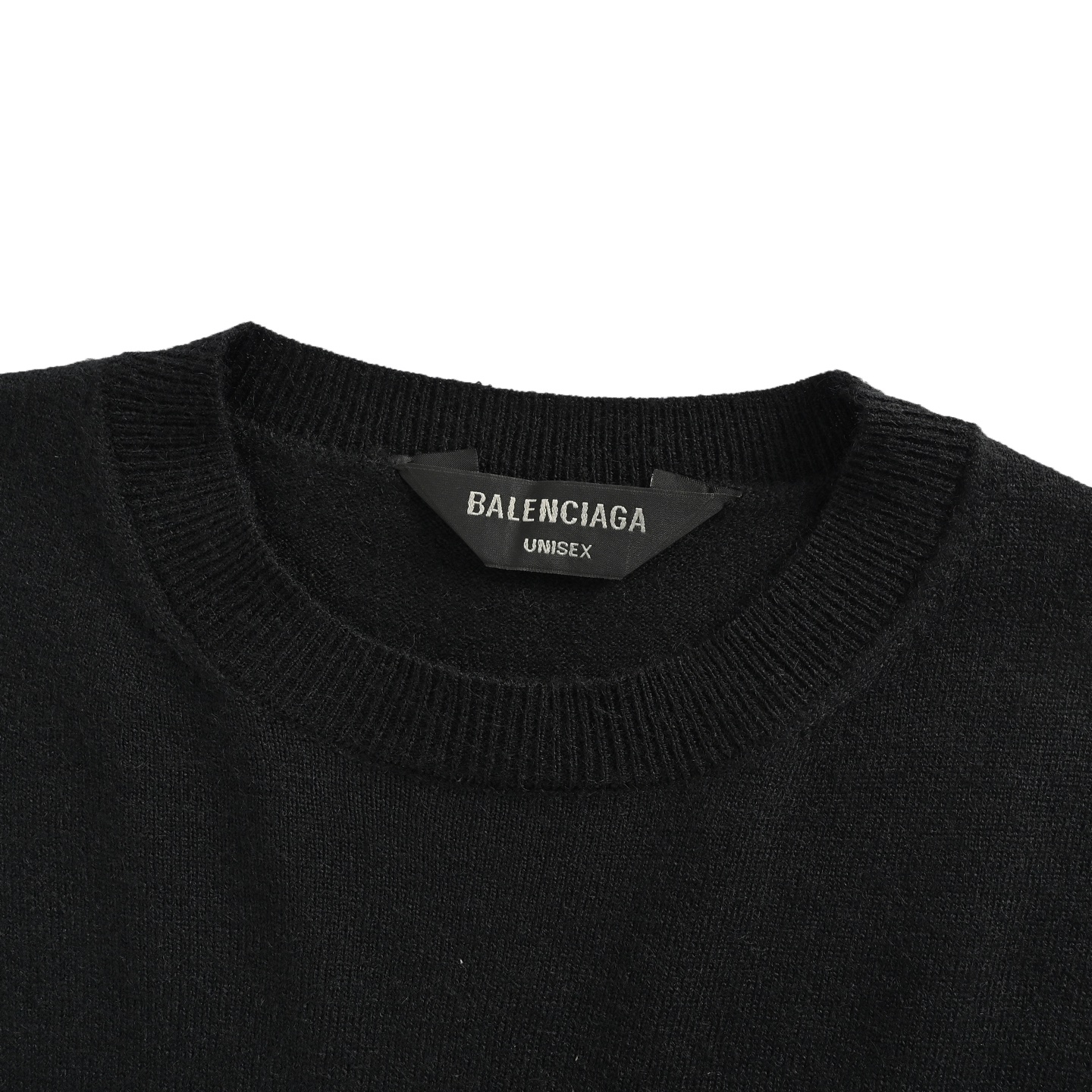 Balenciaga/巴黎世家 25Fw 金属铭牌羊毛圆领毛衣 Balenciaga/巴黎世家 25Fw 金属铭牌羊毛圆领毛衣