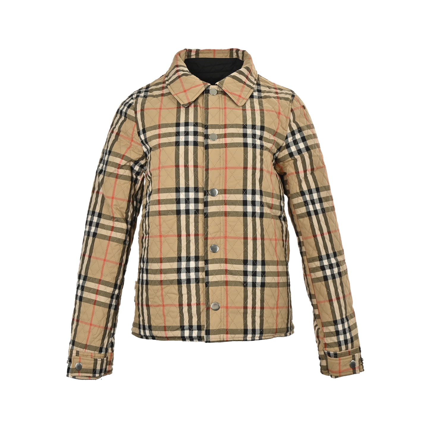Burberry/巴宝莉 格纹双面穿菱格棉服外套