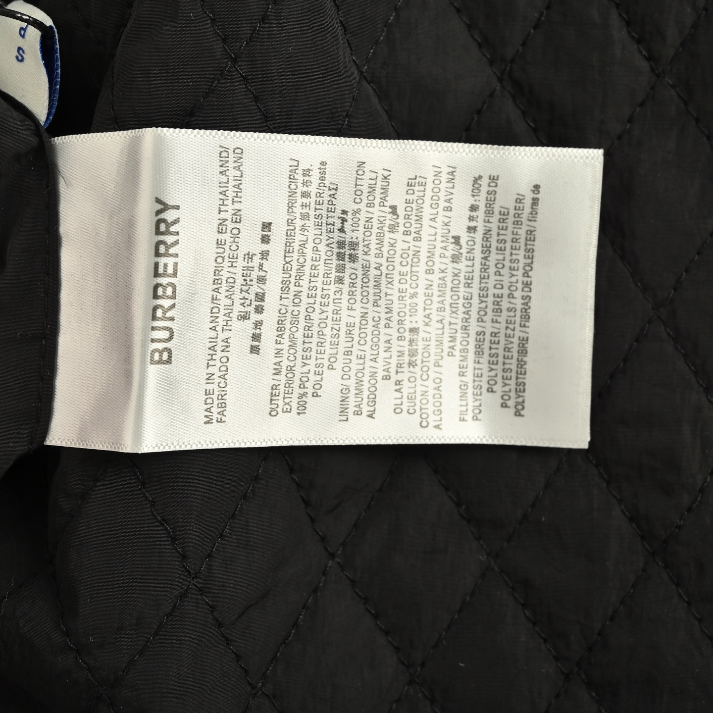 Burberry/巴宝莉 格纹双面穿菱格棉服外套