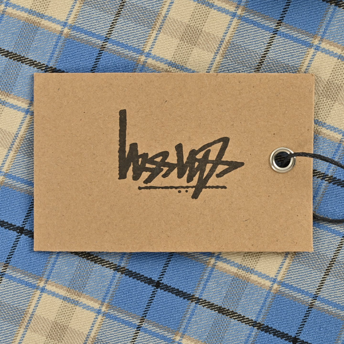 Stussy/斯图西 25Fw 小标蓝格纹夹克外套