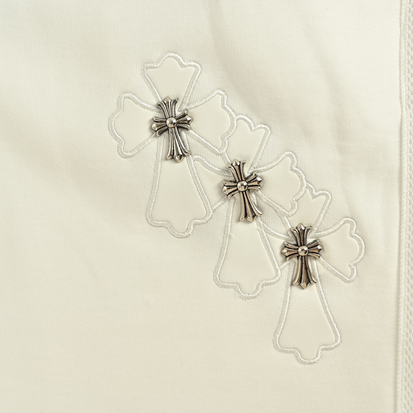 Chrome Hearts/克罗心 十字架贴布刺绣长裤