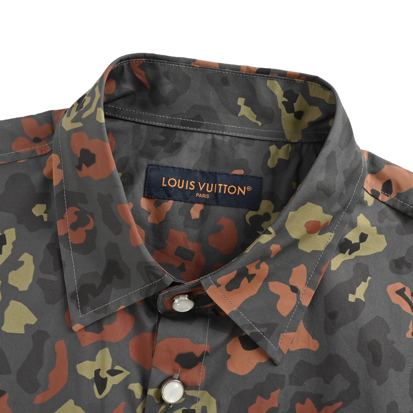 Louis Vuitton/路易威登 棕纹印花工装短袖衬衫-Chinese wholesaler seller Clothes Bags handbags wholesale Shoes High Quatity wholesaler seller Cheap Sneakers from China Factory Chinese suppliers china wholesale clothing wholesaler seller Louis Vuitton/路易威登 棕纹印花工装短袖衬衫