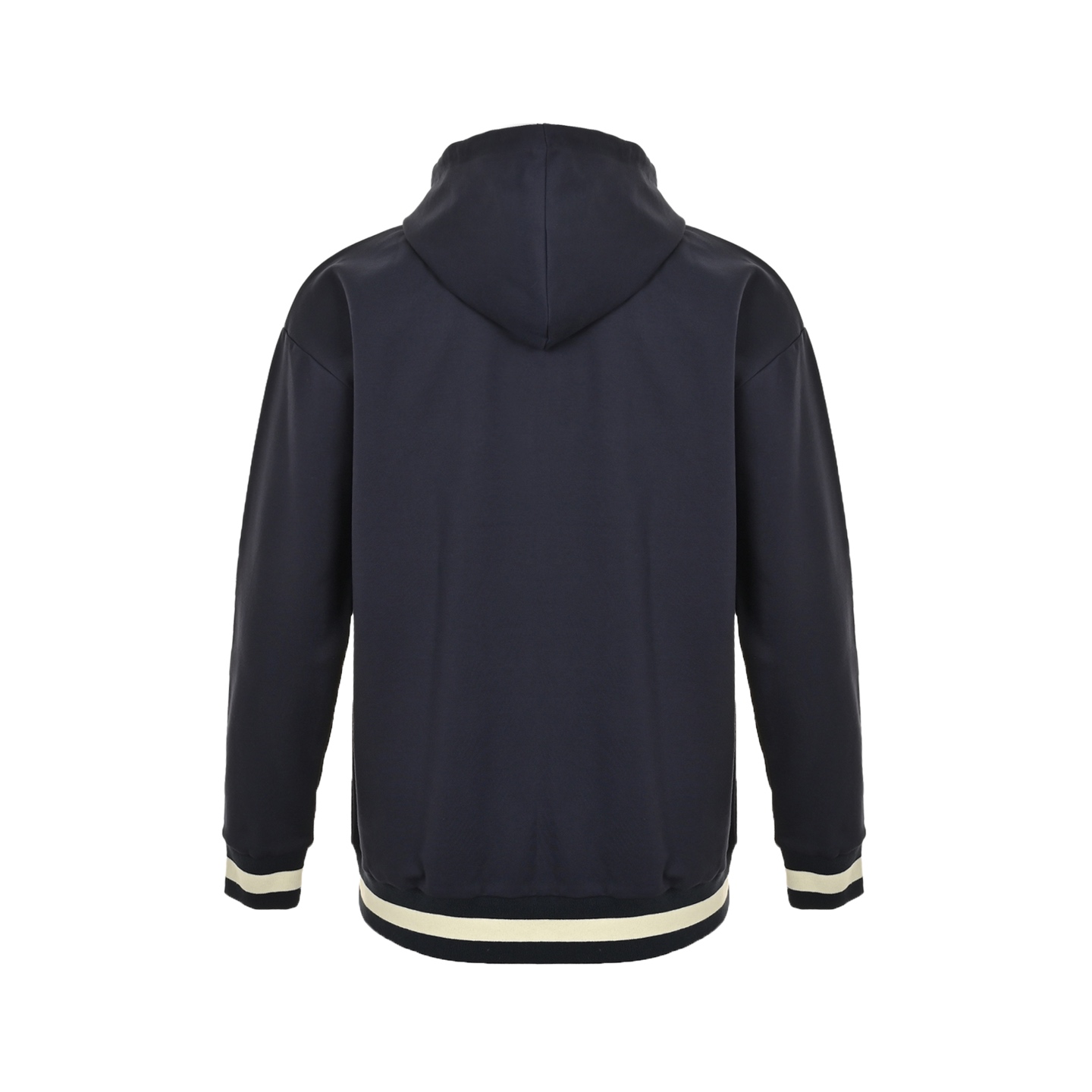 Gucci/古驰 白色横条织带刺绣拉链连帽外套