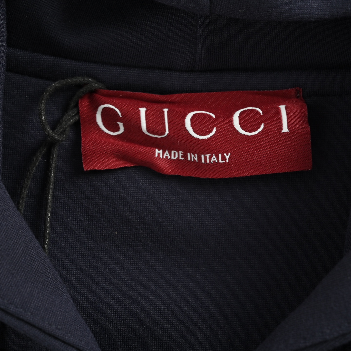 Gucci/古驰 白色横条织带刺绣拉链连帽外套