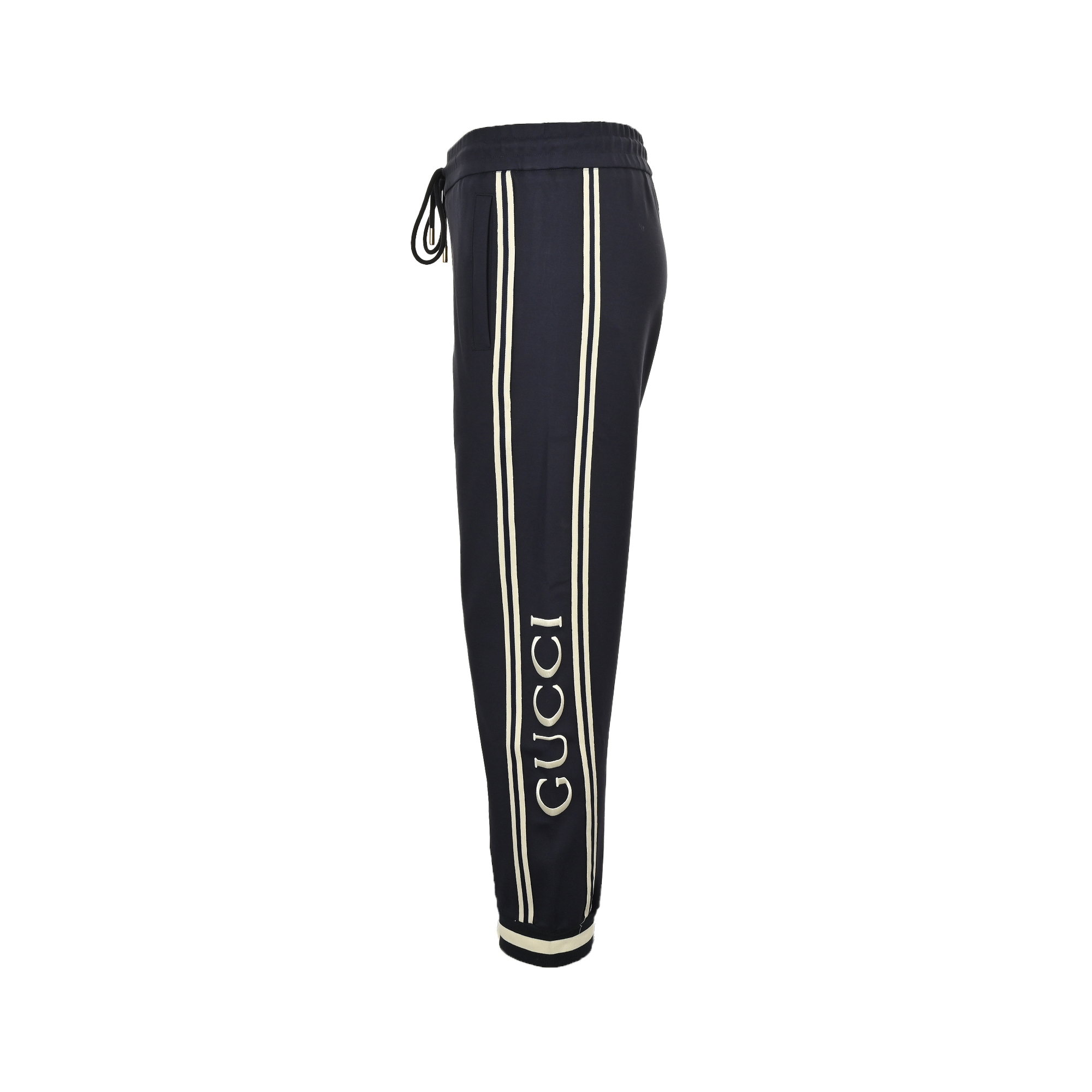 Gucci/古驰 白色织带刺绣字母长裤-Chinese wholesaler seller Clothes Bags handbags wholesale Shoes High Quatity wholesaler seller Cheap Sneakers from China Factory Chinese suppliers china wholesale clothing wholesaler seller Gucci/古驰 白色织带刺绣字母长裤