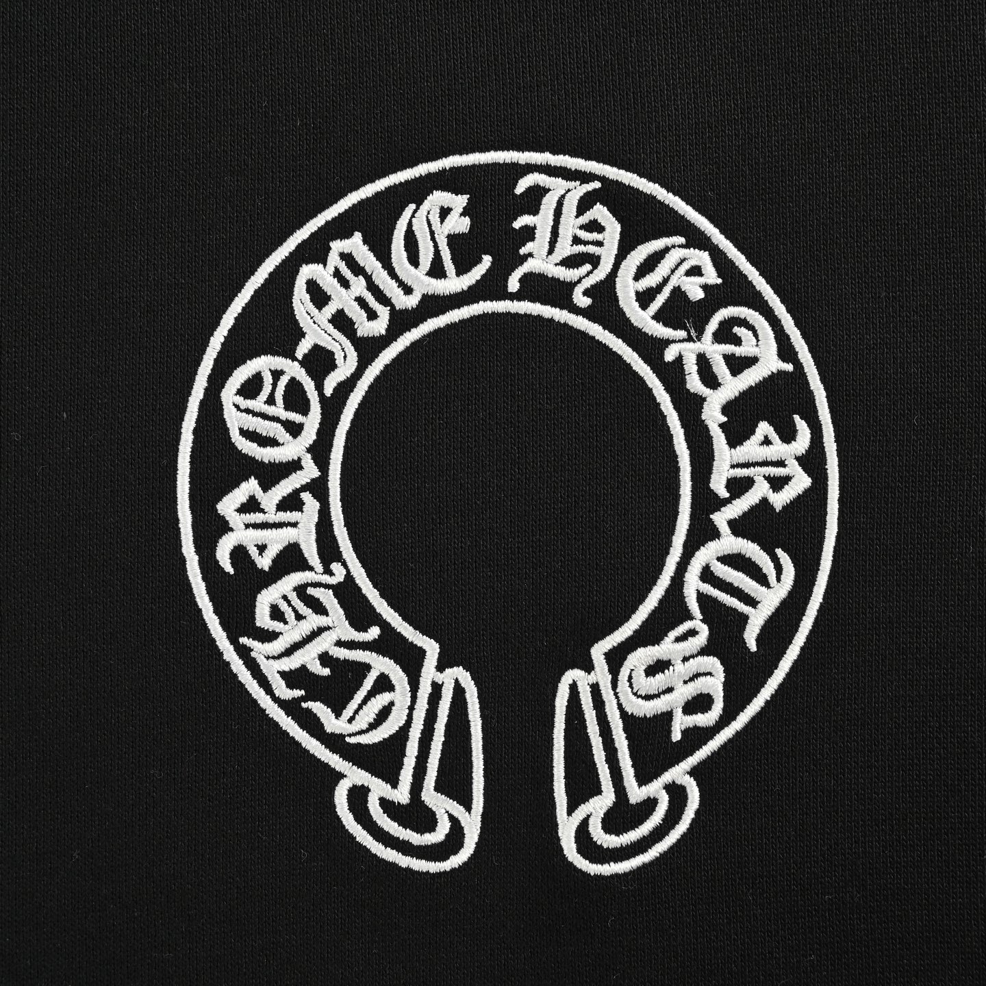 Chrome Hearts/克罗心 前后幅手袖马蹄梵文字母刺绣圆领卫衣