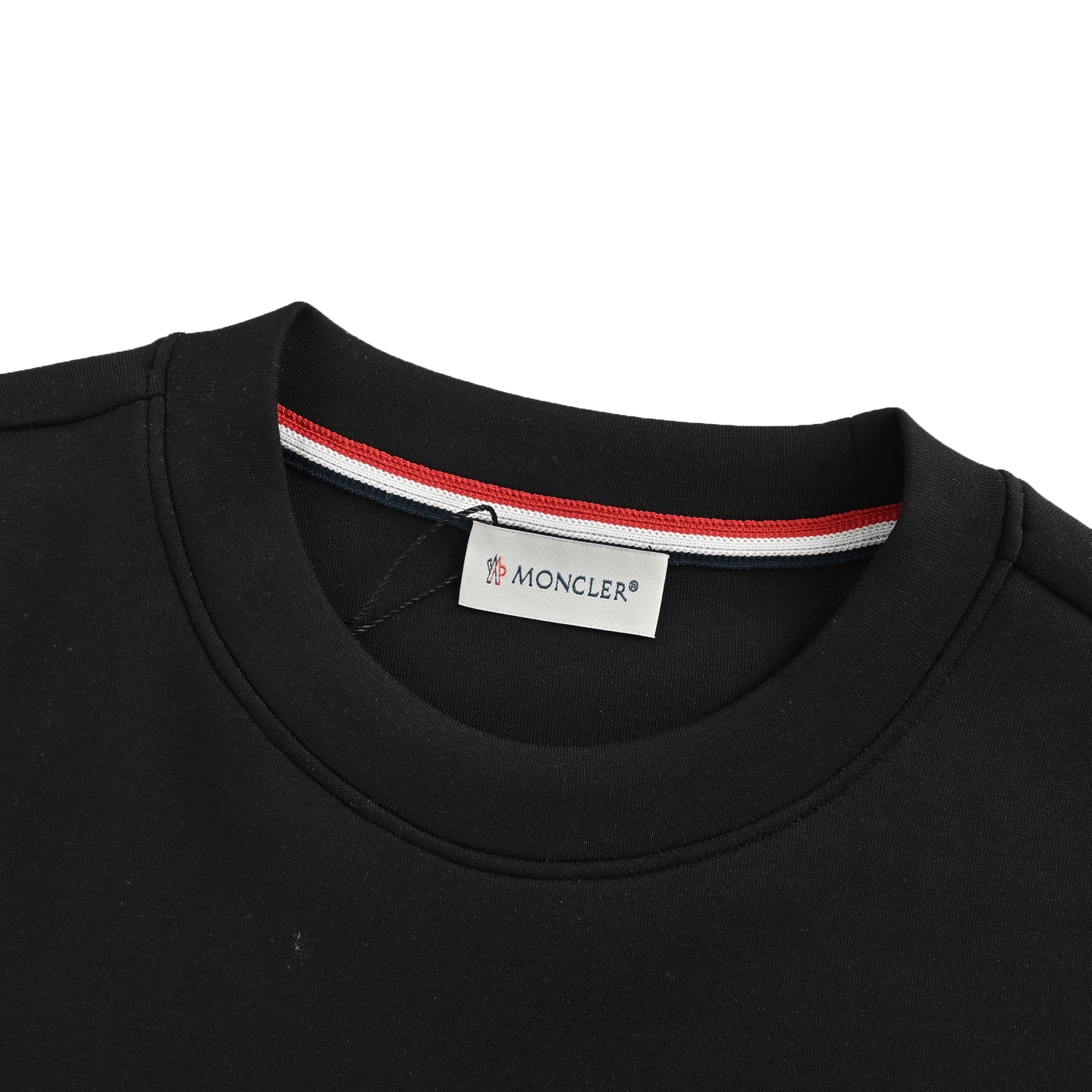 Moncler/蒙口 25ss 三色饰边袖条纹胸前刺绣圆领卫衣