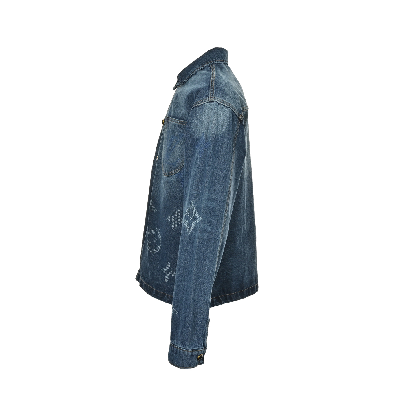 Louis Vuitton/路易威登 大花工装侧口袋套装牛仔外套-Chinese wholesaler seller Clothes Bags handbags wholesale Shoes High Quatity wholesaler seller Cheap Sneakers from China Factory Chinese suppliers china wholesale clothing wholesaler seller Louis Vuitton/路易威登 大花工装侧口袋套装牛仔外套
