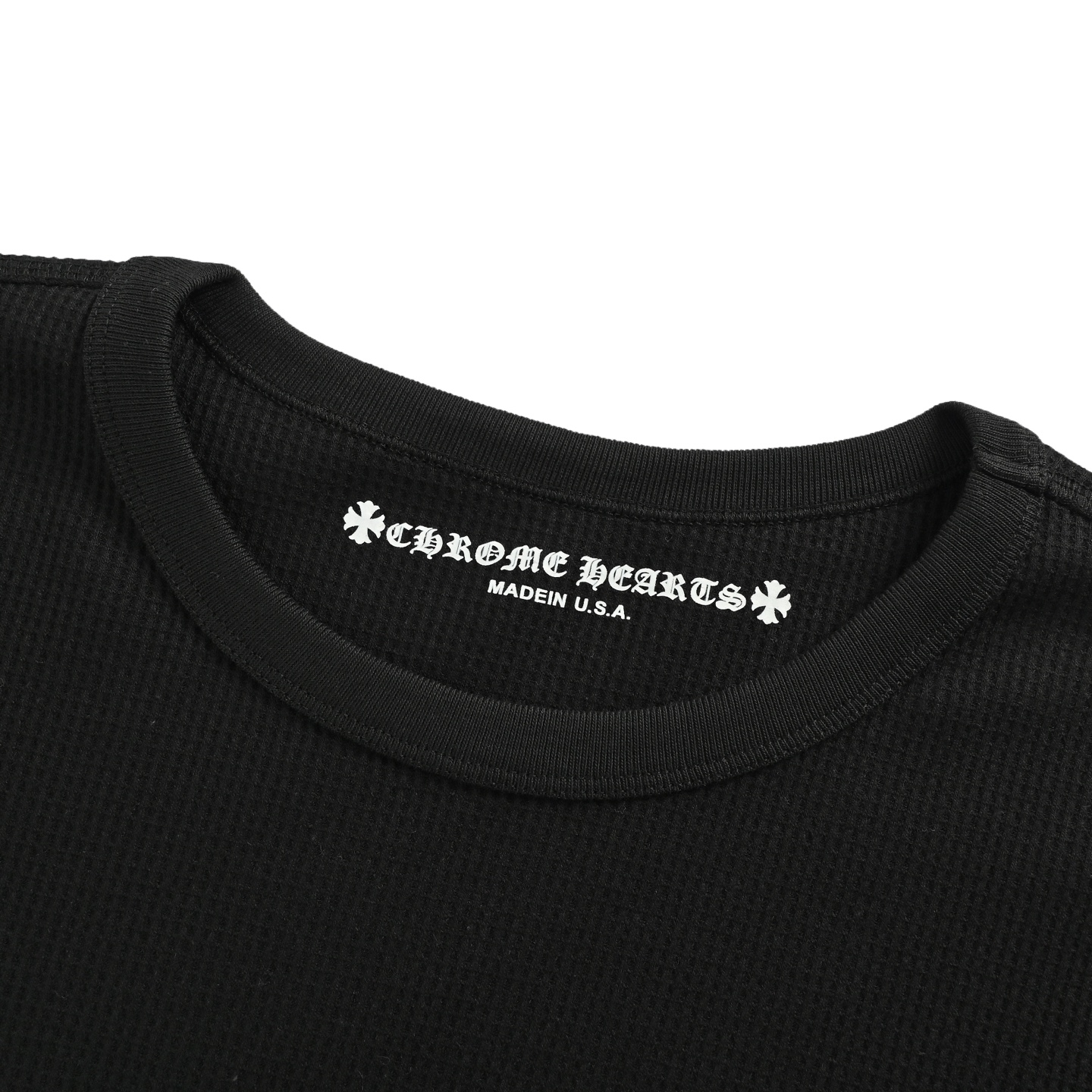 Chrome Hearts/克罗心 后背粉印梵文华夫格长袖T恤-Chinese wholesaler seller Clothes Bags handbags wholesale Shoes High Quatity wholesaler seller Cheap Sneakers from China Factory Chinese suppliers china wholesale clothing wholesaler seller Chrome Hearts/克罗心 后背粉印梵文华夫格长袖T恤