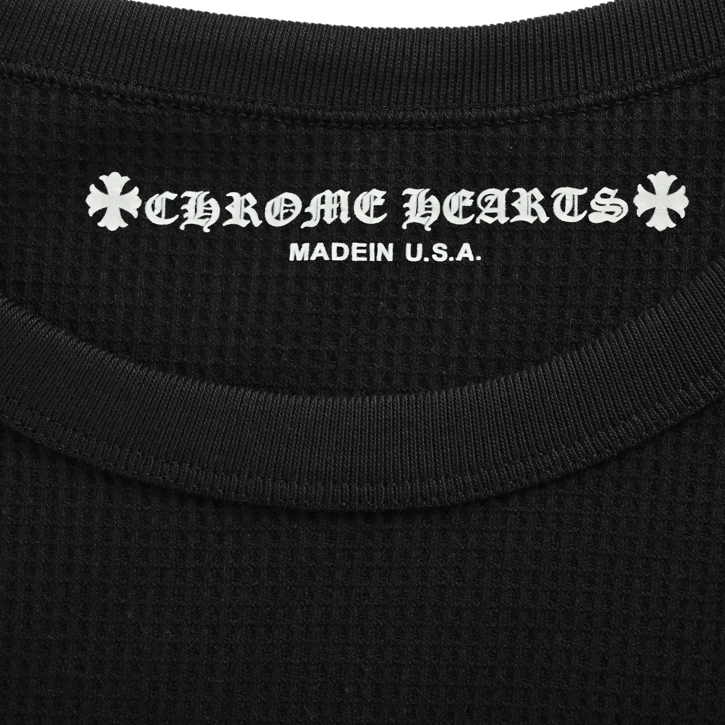 Chrome Hearts/克罗心 后背粉印梵文华夫格长袖T恤-Chinese wholesaler seller Clothes Bags handbags wholesale Shoes High Quatity wholesaler seller Cheap Sneakers from China Factory Chinese suppliers china wholesale clothing wholesaler seller Chrome Hearts/克罗心 后背粉印梵文华夫格长袖T恤