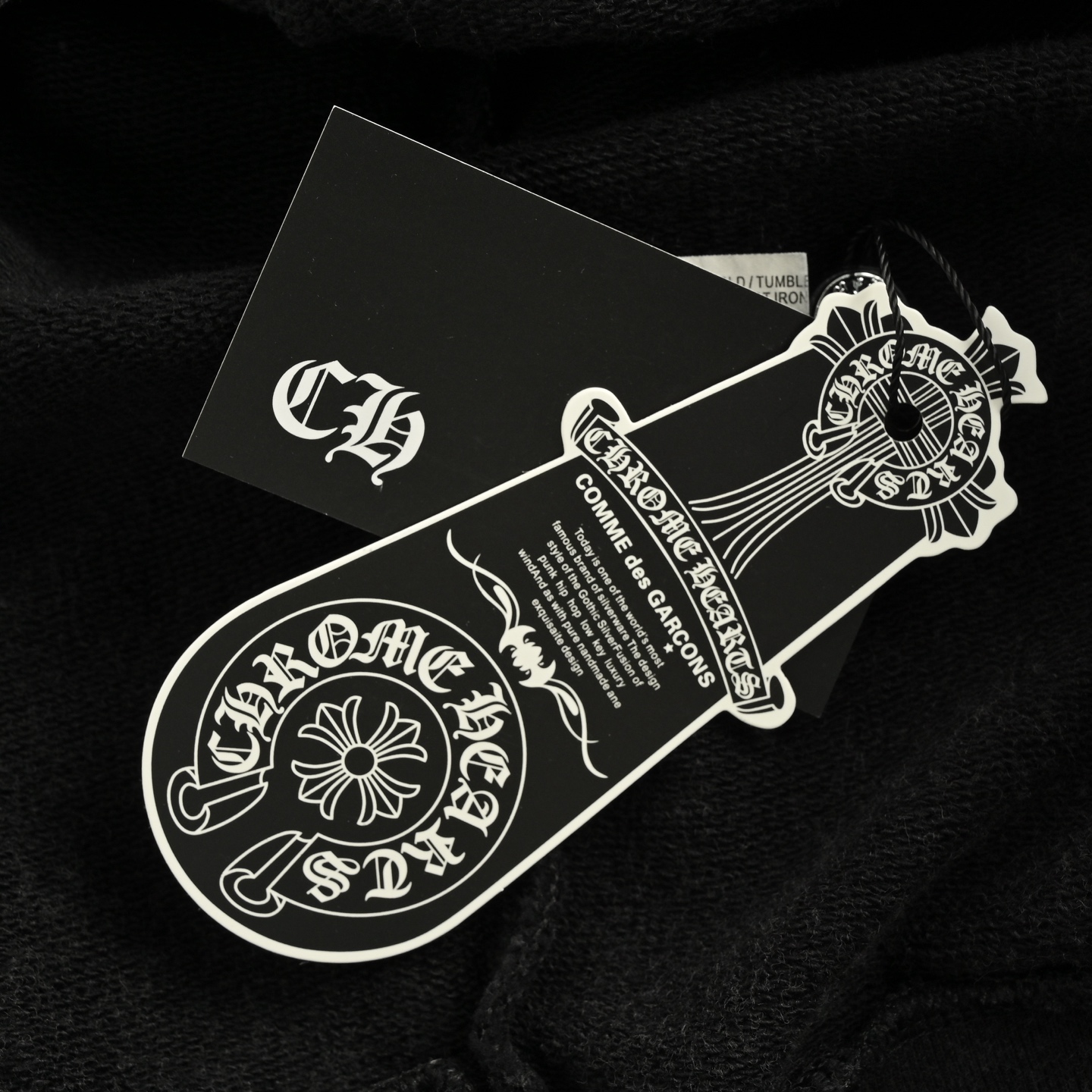 Chrome Hearts/克罗心 烧花贴布做旧圆领卫衣