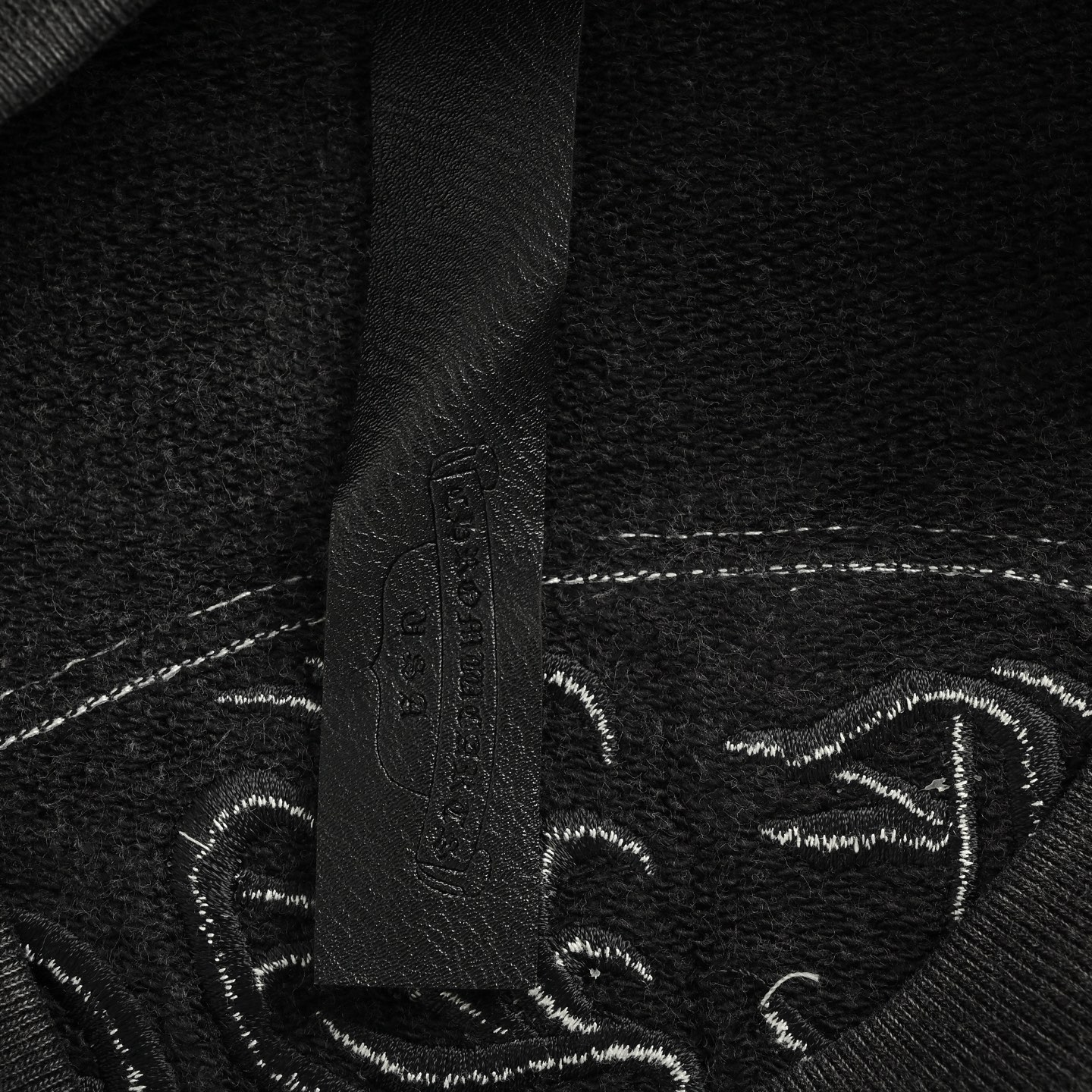 Chrome Hearts/克罗心 烧花贴布做旧圆领卫衣