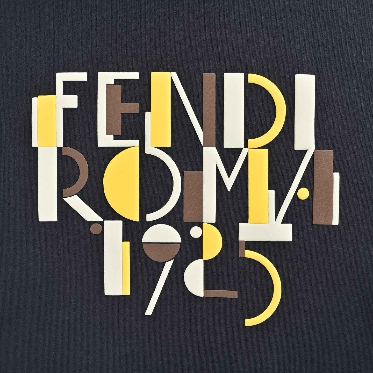 Fendi/芬迪 25Fw 撞色拼接发泡字母印花连帽卫衣