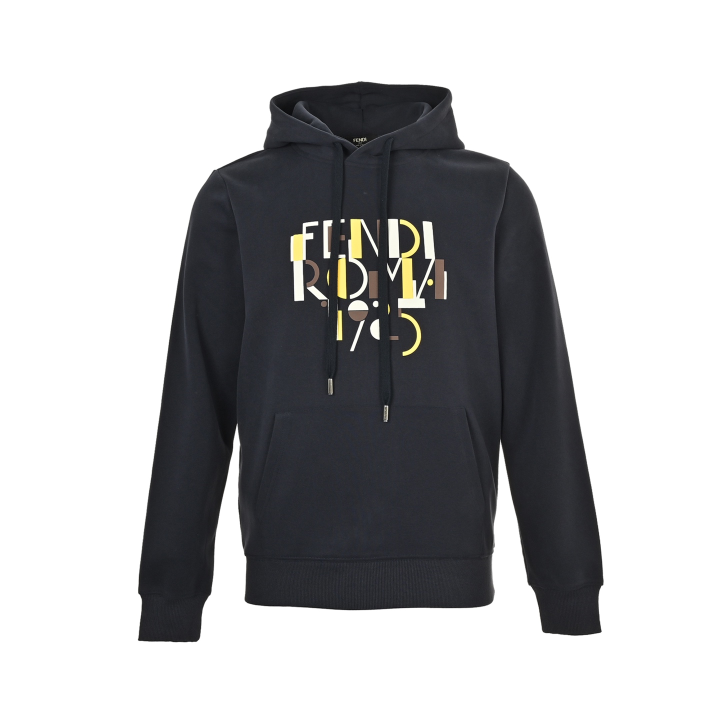 Fendi/芬迪 25Fw 撞色拼接发泡字母印花连帽卫衣