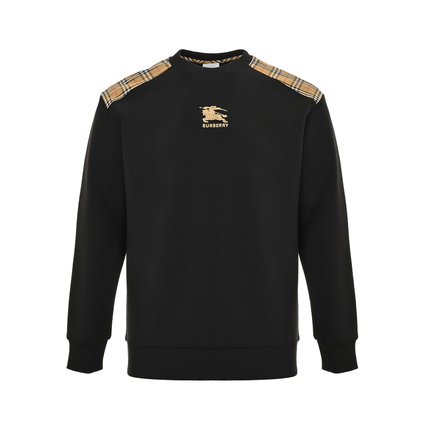 Burberry/巴宝莉 25ss 肩膀袖子贴布胸口刺绣战马太空棉卫衣