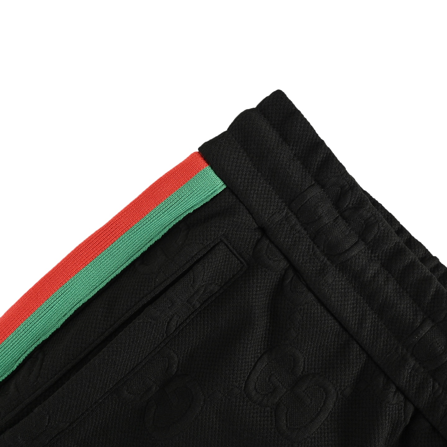 Gucci/古驰 25Fw 双G暗纹提花红绿织带套装长裤