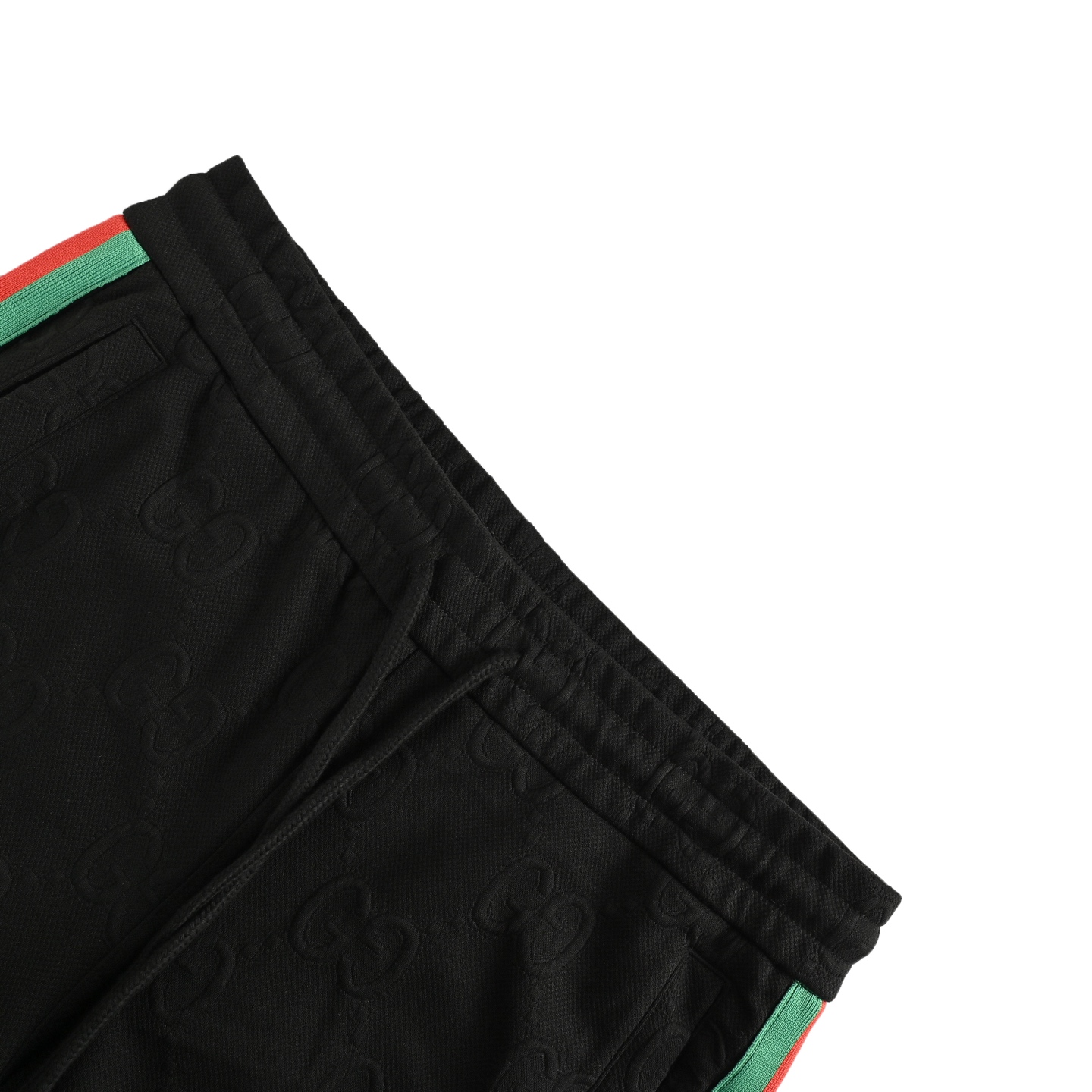 Gucci/古驰 25Fw 双G暗纹提花红绿织带套装长裤