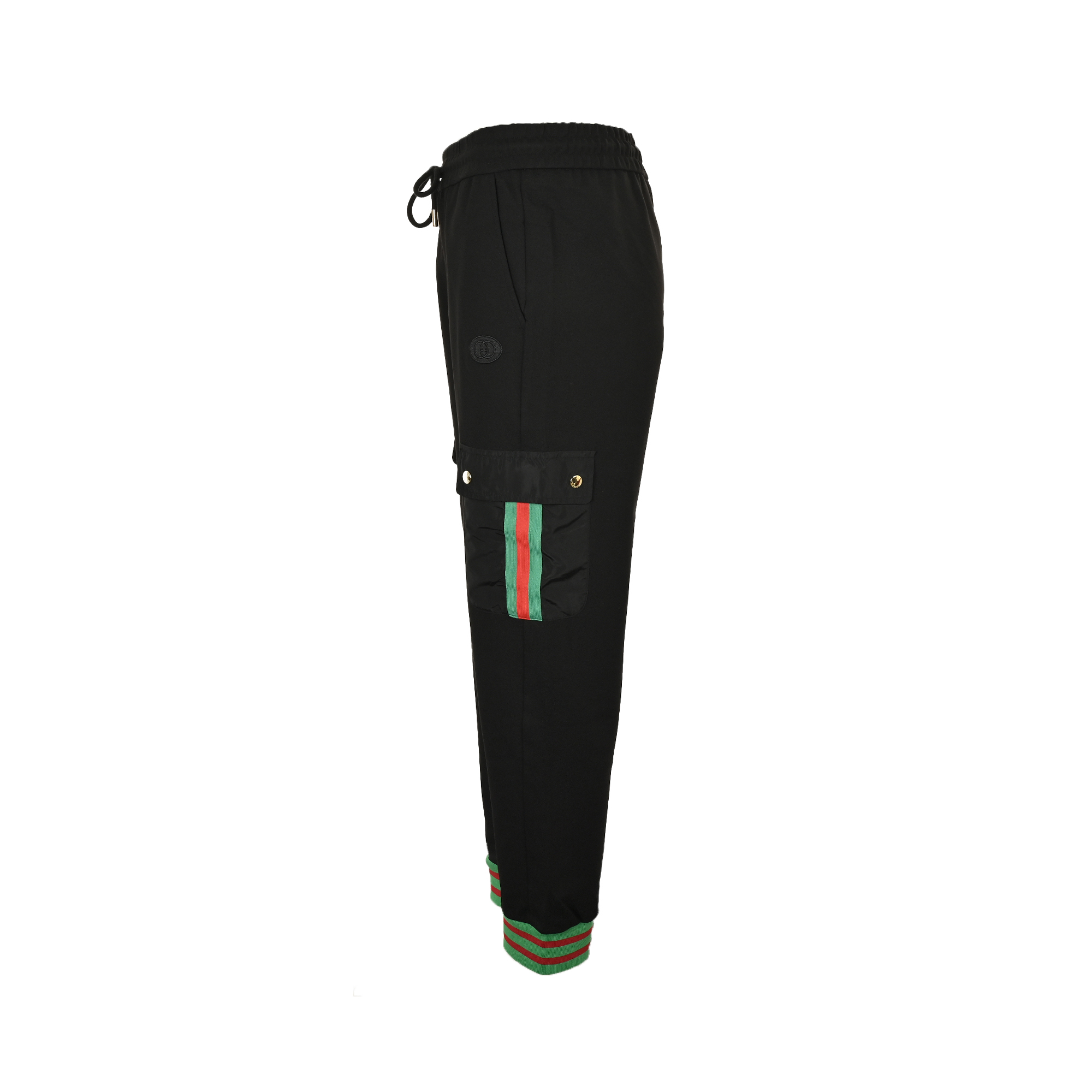 Gucci/古驰 25Fw 侧口袋织带拼接套装工装长裤