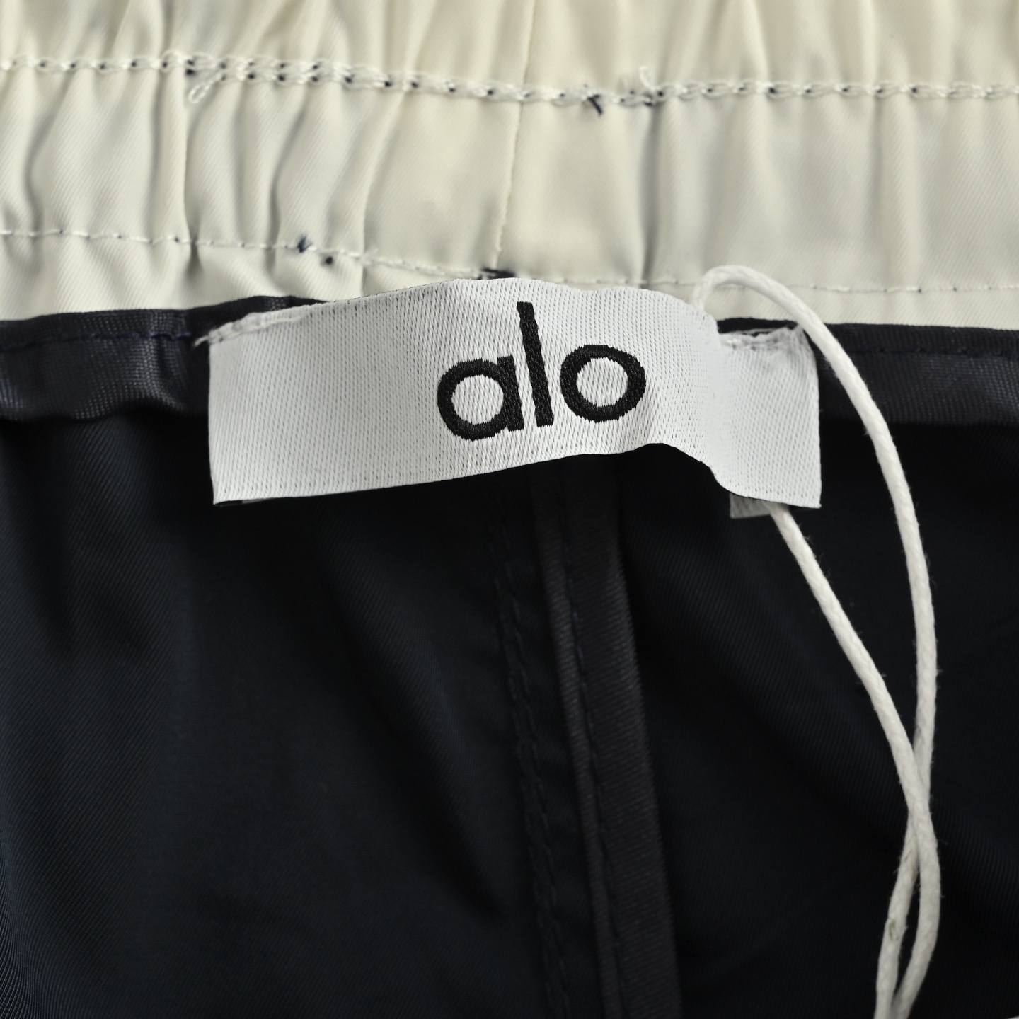 ALO 刺绣小标阔腿直筒休闲长裤