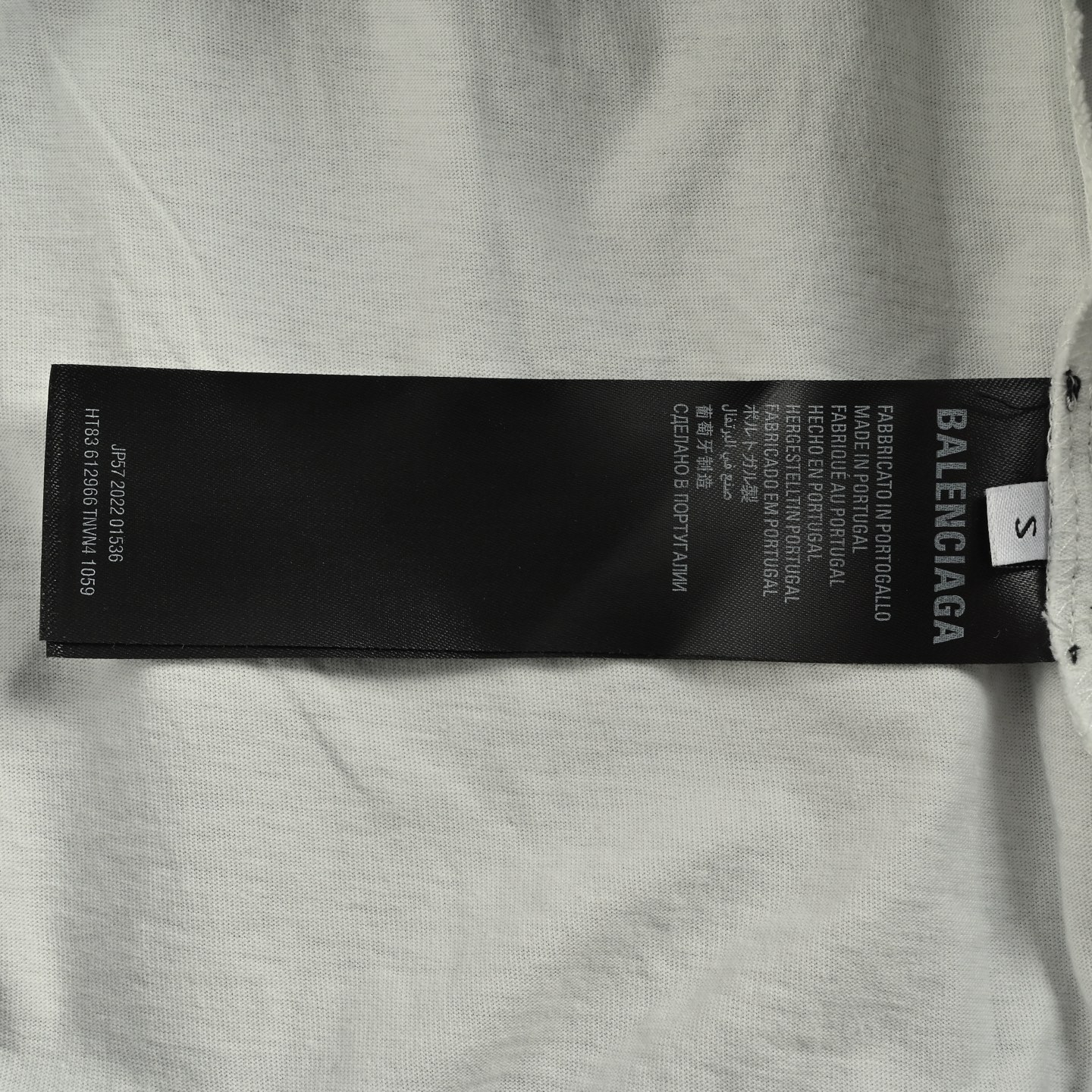 Balenciaga/巴黎世家 爆裂字母印花双层破洞连帽卫衣