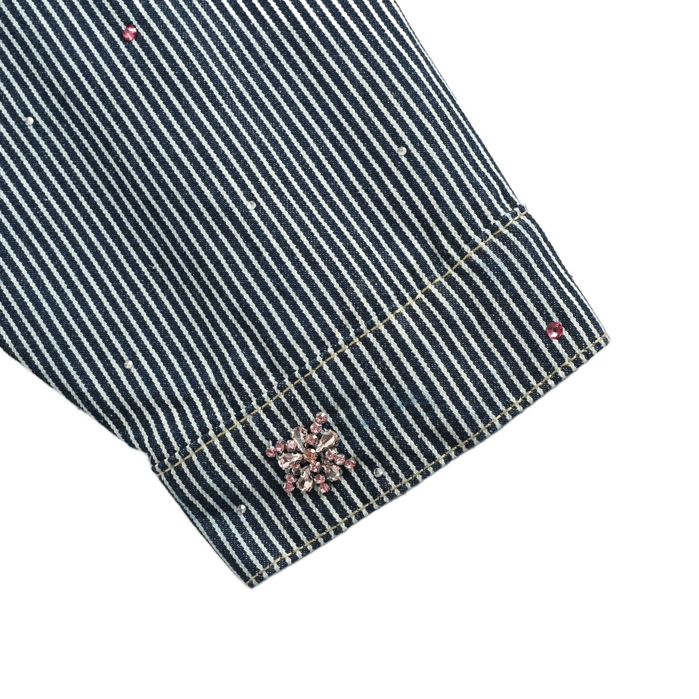 Louis Vuitton/路易威登 Nigo联名樱花手缝烫钻牛仔夹克