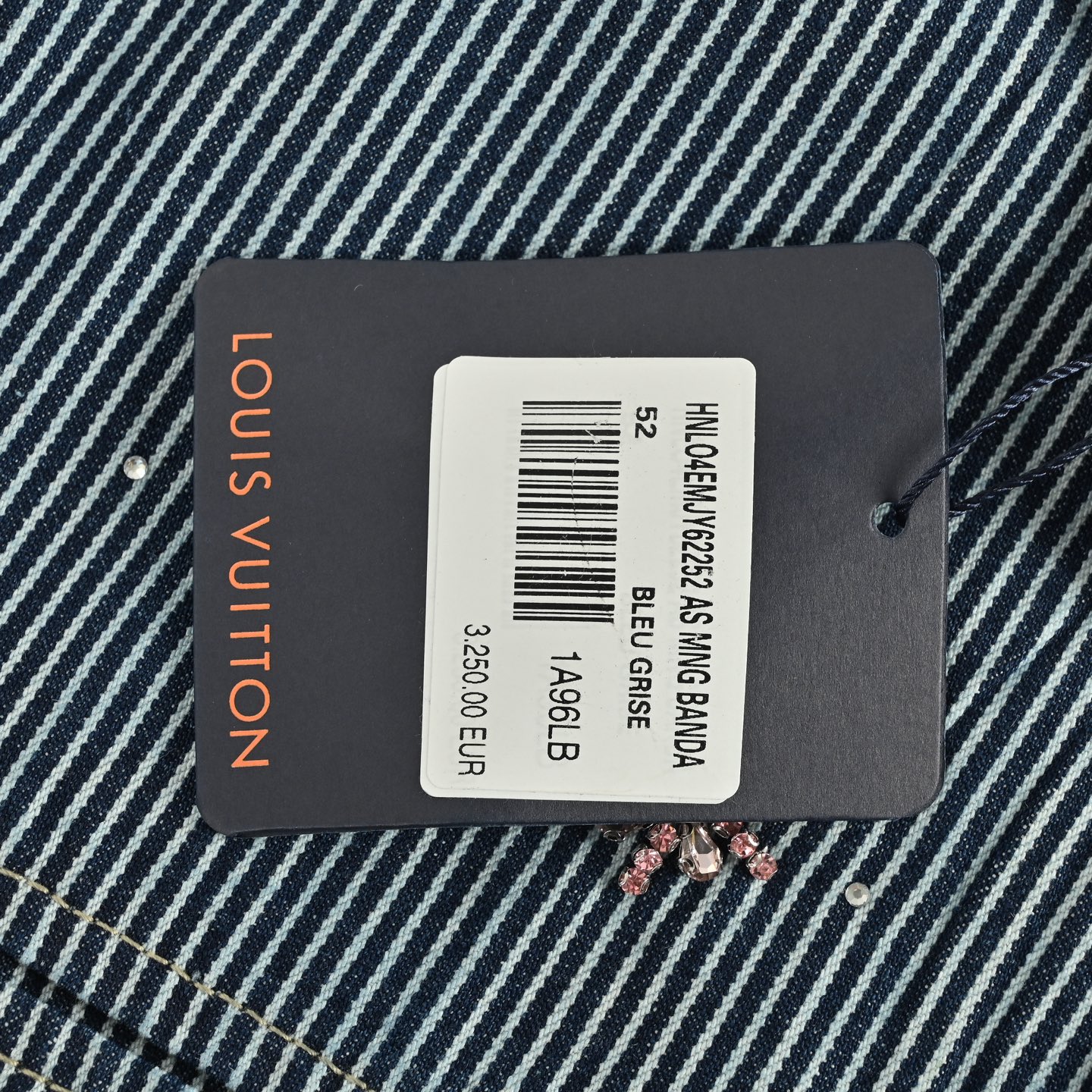 Louis Vuitton/路易威登 Nigo联名樱花手缝烫钻牛仔夹克